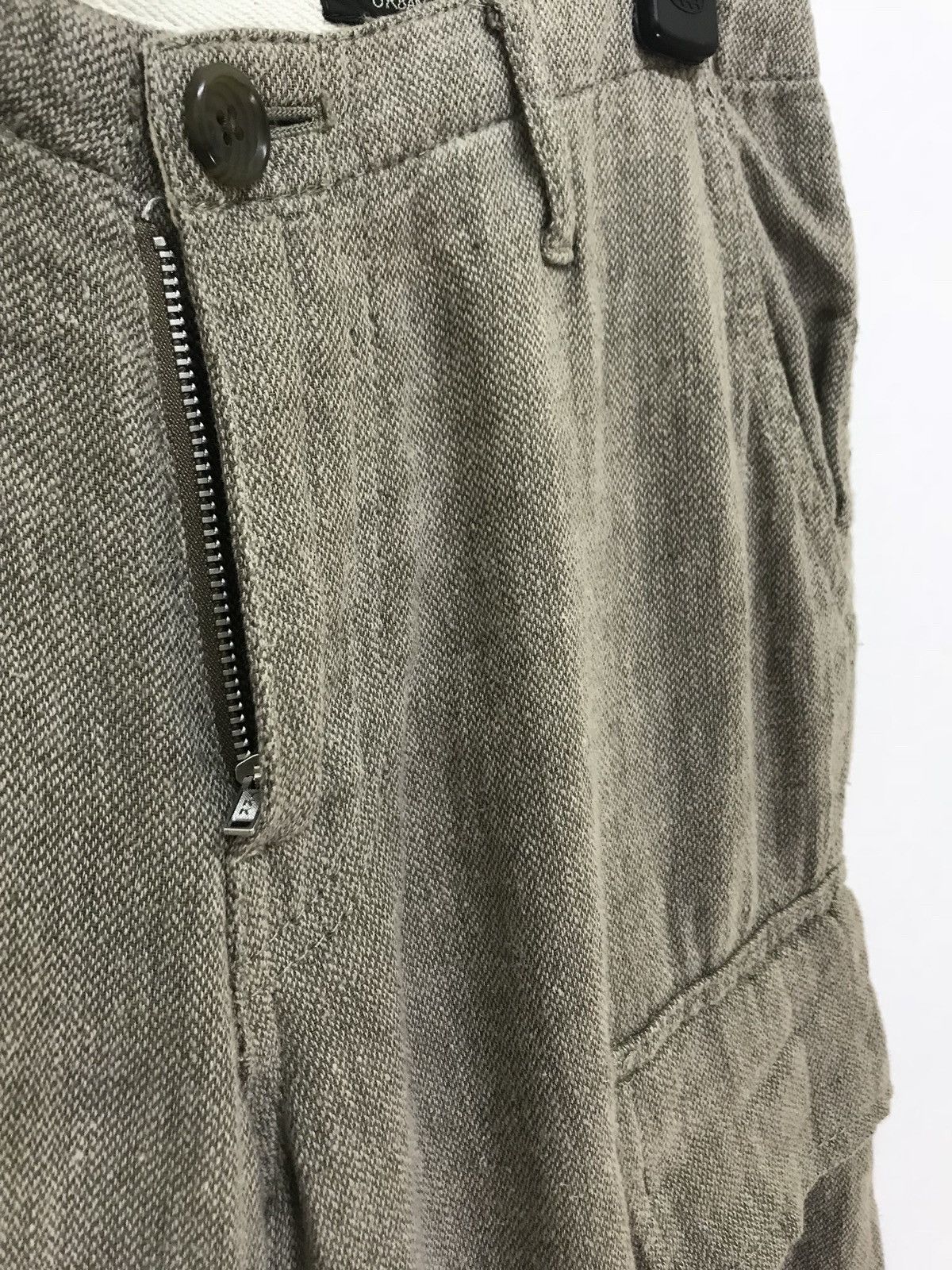 Japanese Brand Urban Research Linen Blend Cargo Pant Twill Cropped Regular Size US 30 / EU 46 - 8 Thumbnail