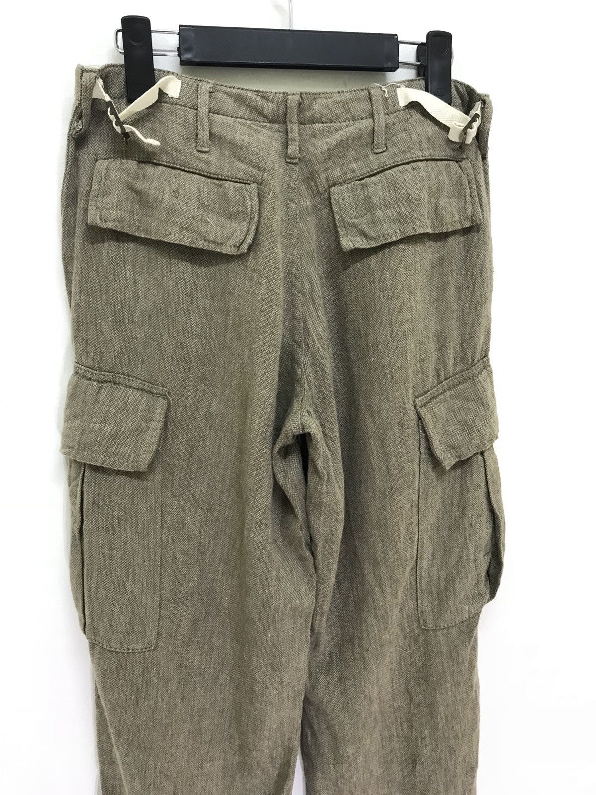 Japanese Brand Urban Research Linen Blend Cargo Pant Twill Cropped Regular Size US 30 / EU 46 - 1 Thumbnail