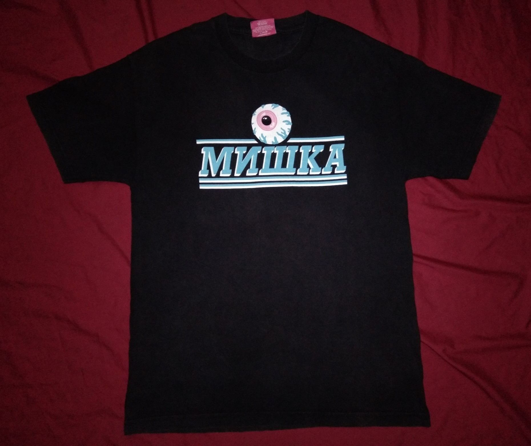 Mishka × Vintage VTG Y2K Mishka NYC Eyeball Black skate streetwear Size US L / EU 52-54 / 3 - 1 Thumbnail