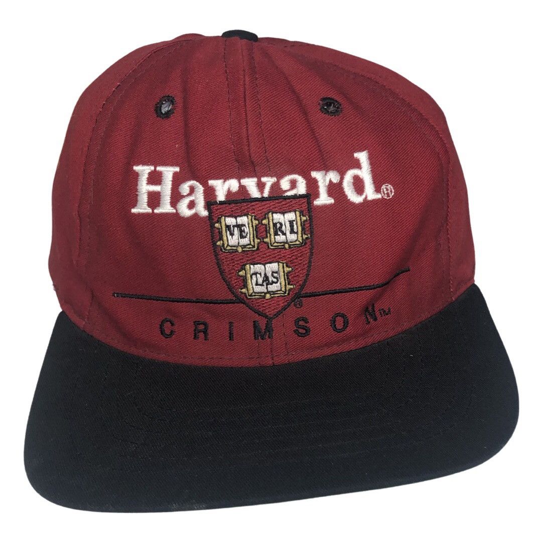 Vintage Vintage 90s Harvard Crimson 6 Panel Snap Back Hat | Grailed