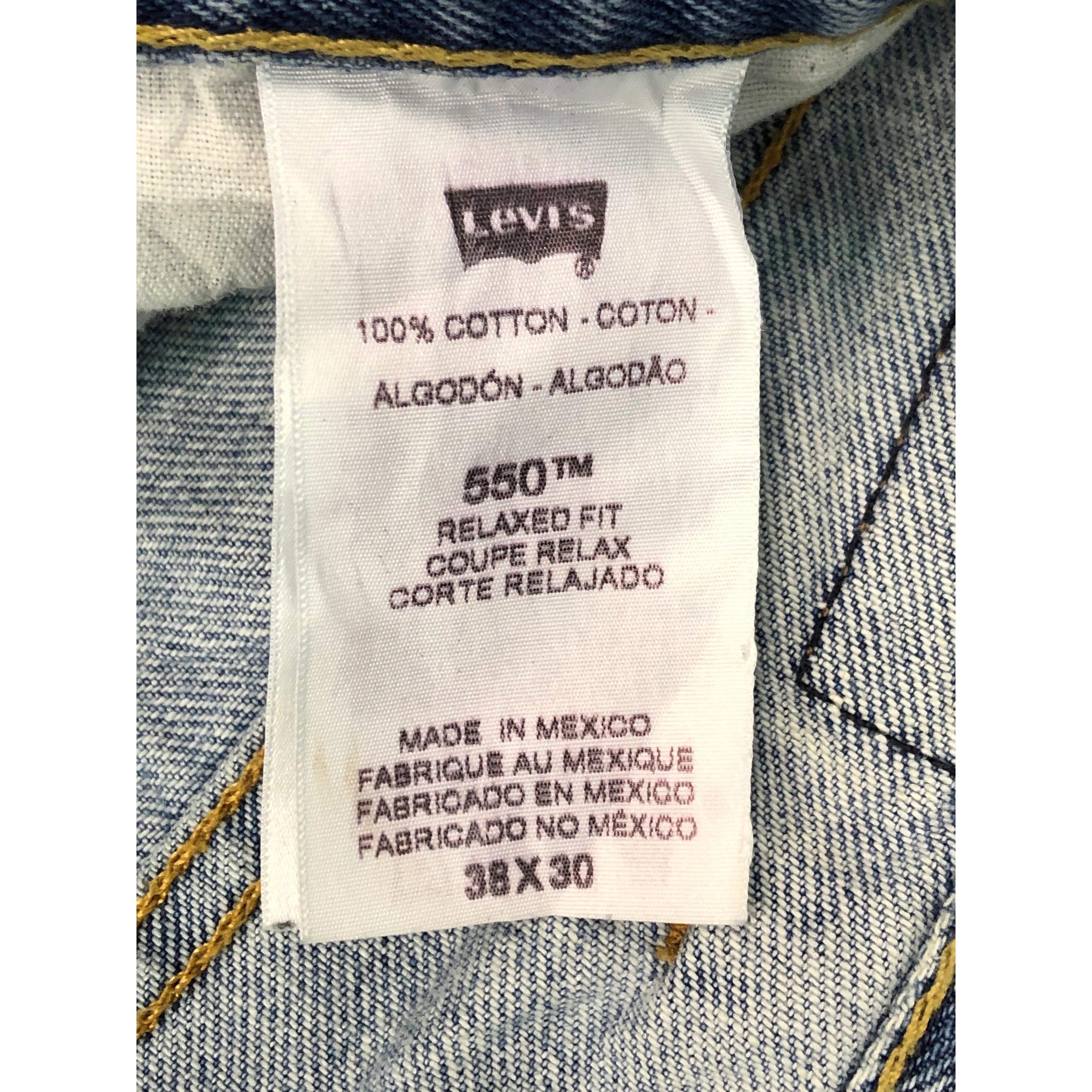 Levi's Vintage Levis 550 Stonewashed Jeans DP0490 Size US 39 - 8 Thumbnail