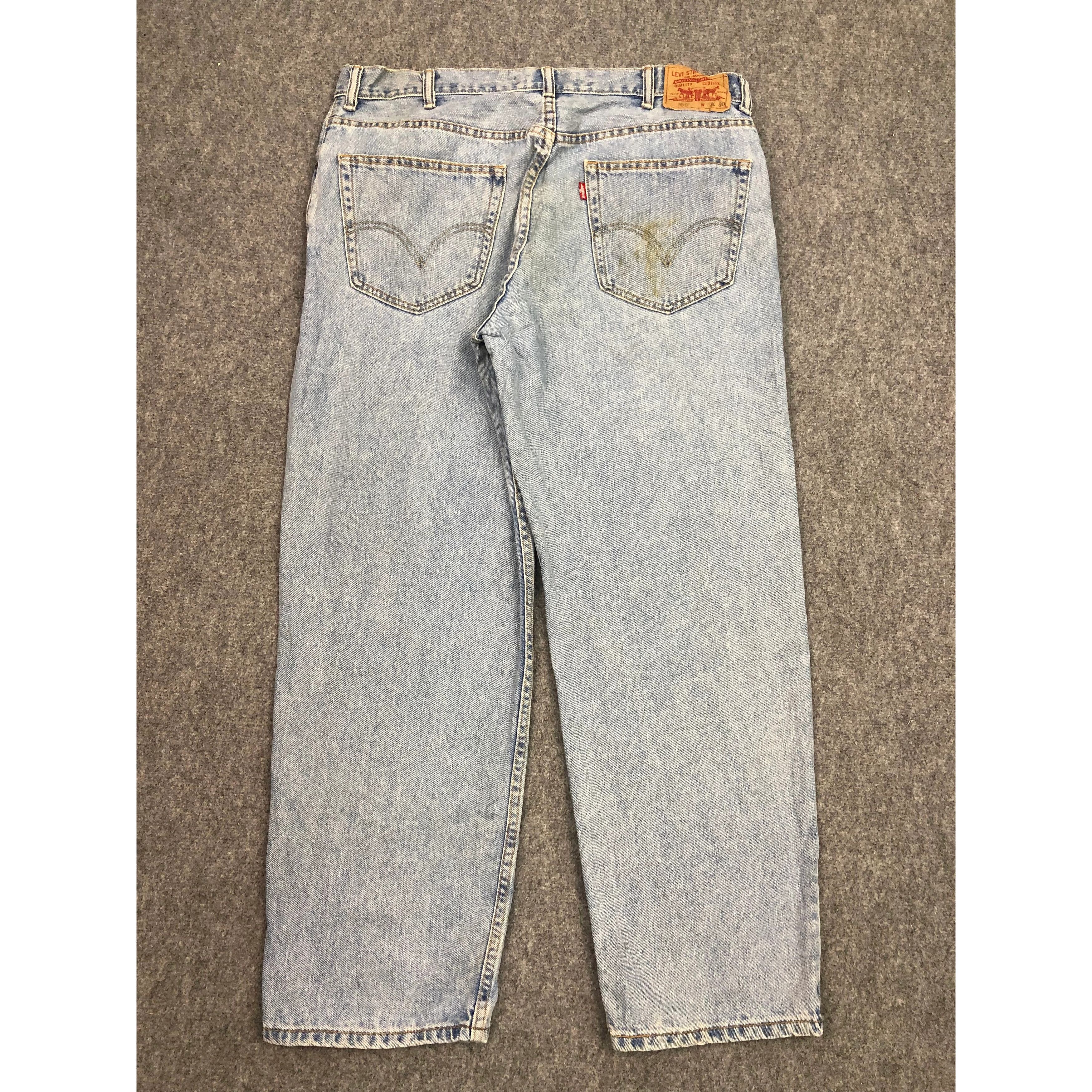Levi's Vintage Levis 550 Stonewashed Jeans DP0490 Size US 39 - 2 Thumbnail