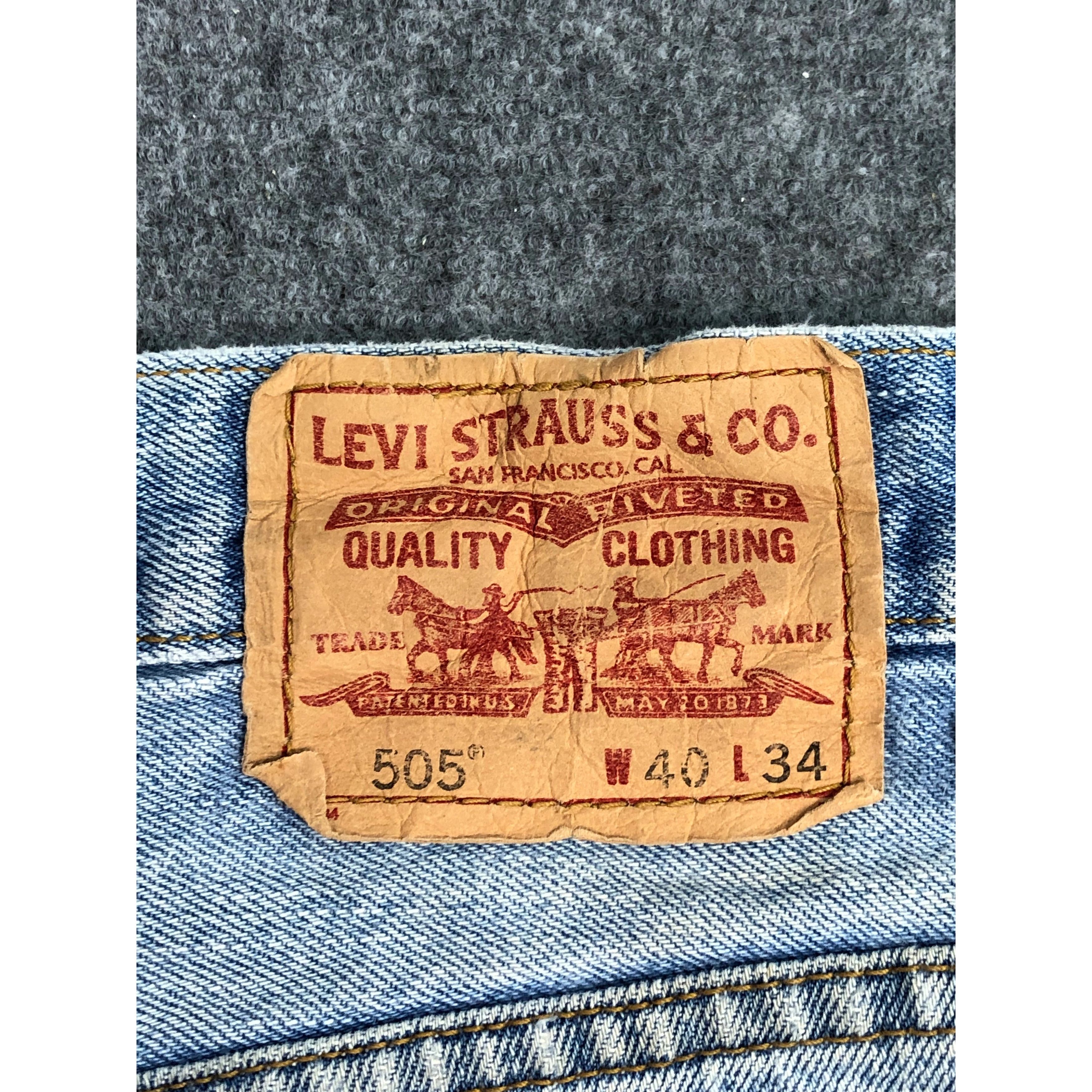 Levi's Vintage Levis 505 Lighwash Jeans DP0492 Size US 42 / EU 58 - 5 Thumbnail