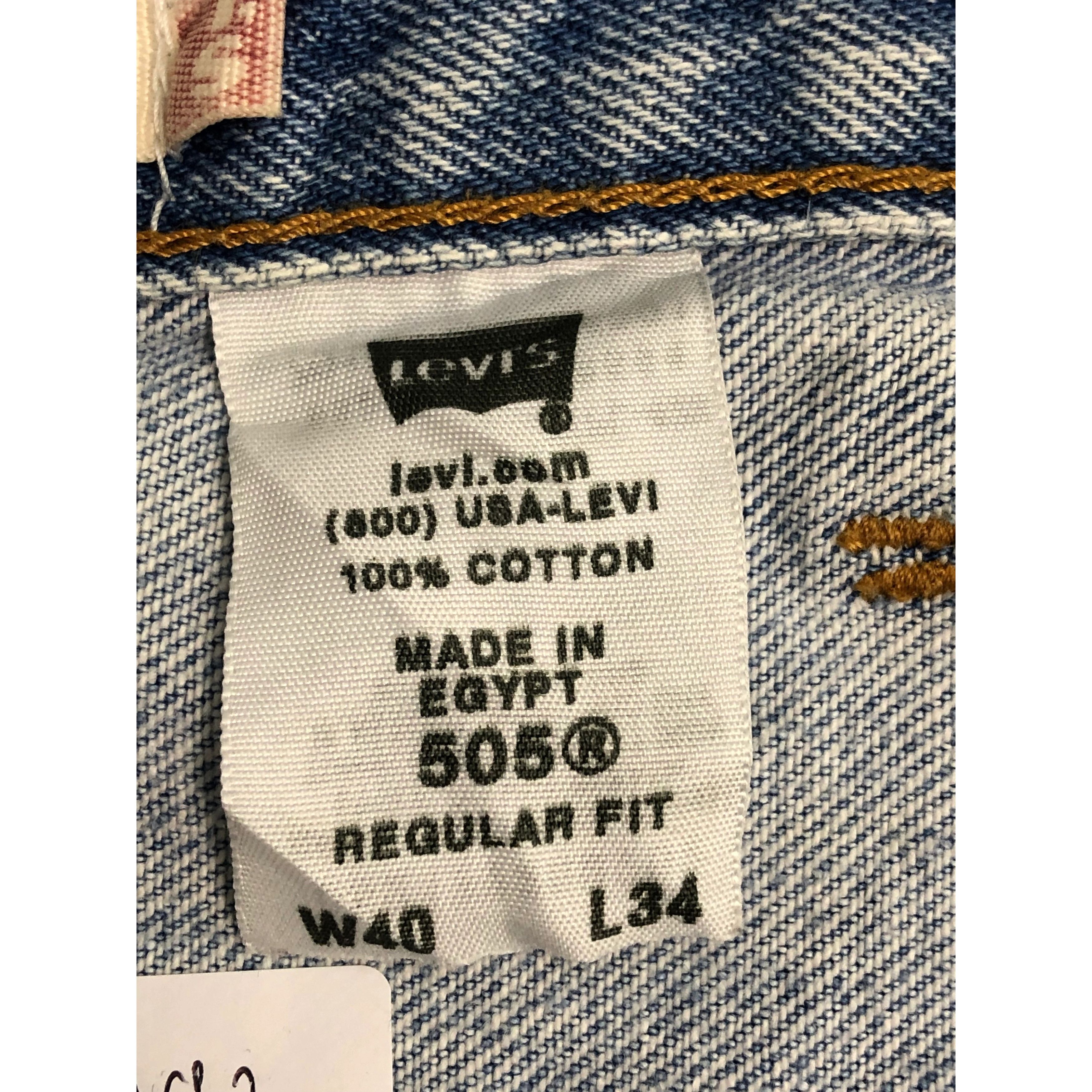 Levi's Vintage Levis 505 Lighwash Jeans DP0492 Size US 42 / EU 58 - 6 Thumbnail