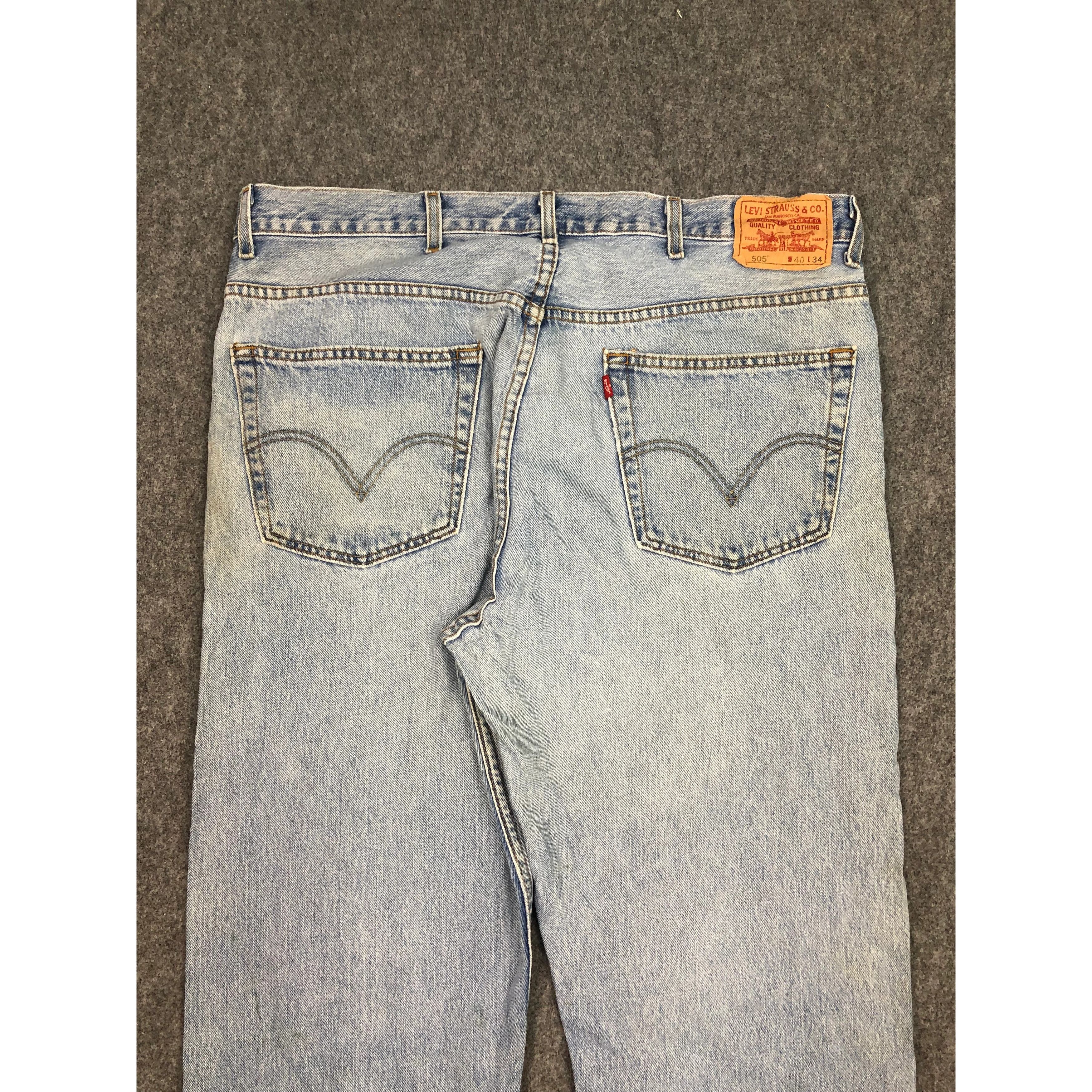 Levi's Vintage Levis 505 Lighwash Jeans DP0492 Size US 42 / EU 58 - 4 Thumbnail