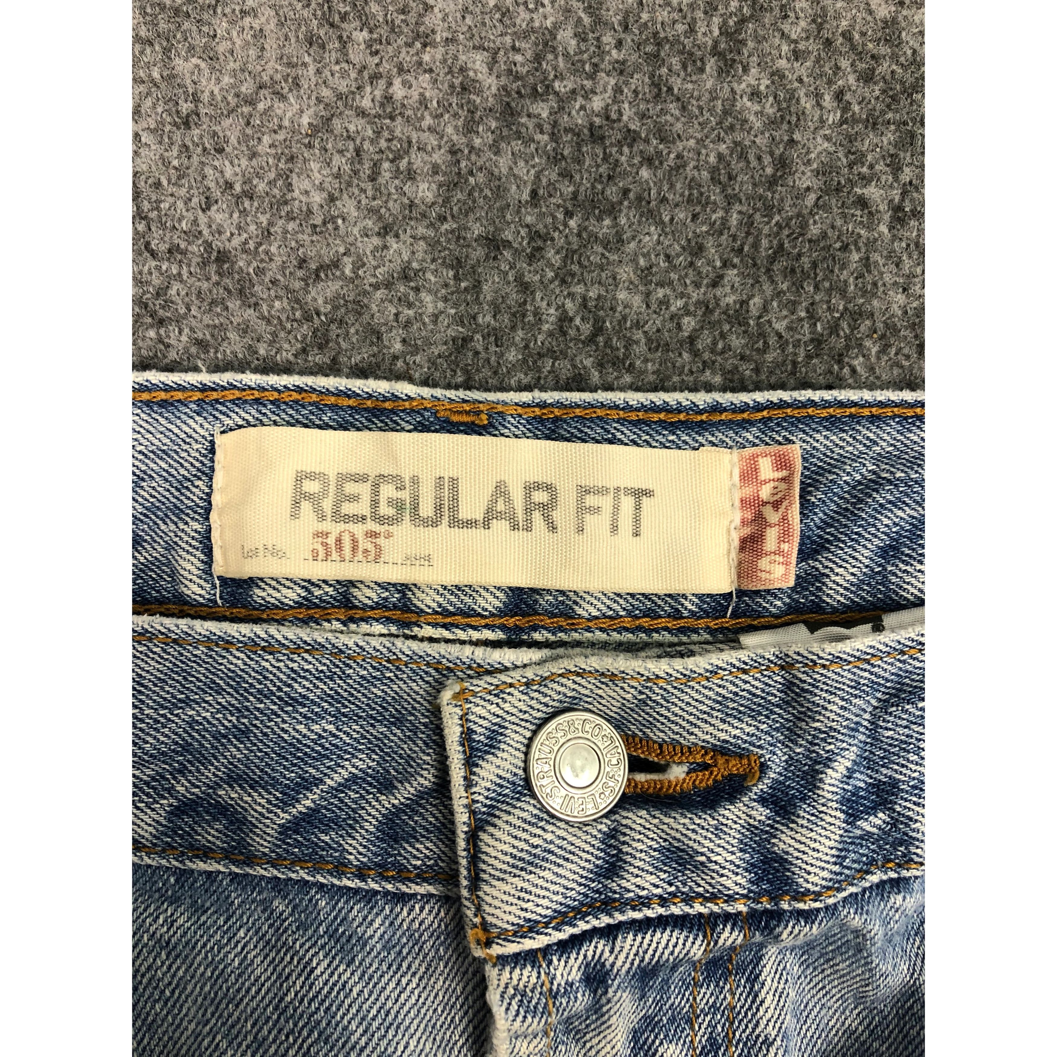 Levi's Vintage Levis 505 Lighwash Jeans DP0492 Size US 42 / EU 58 - 7 Thumbnail
