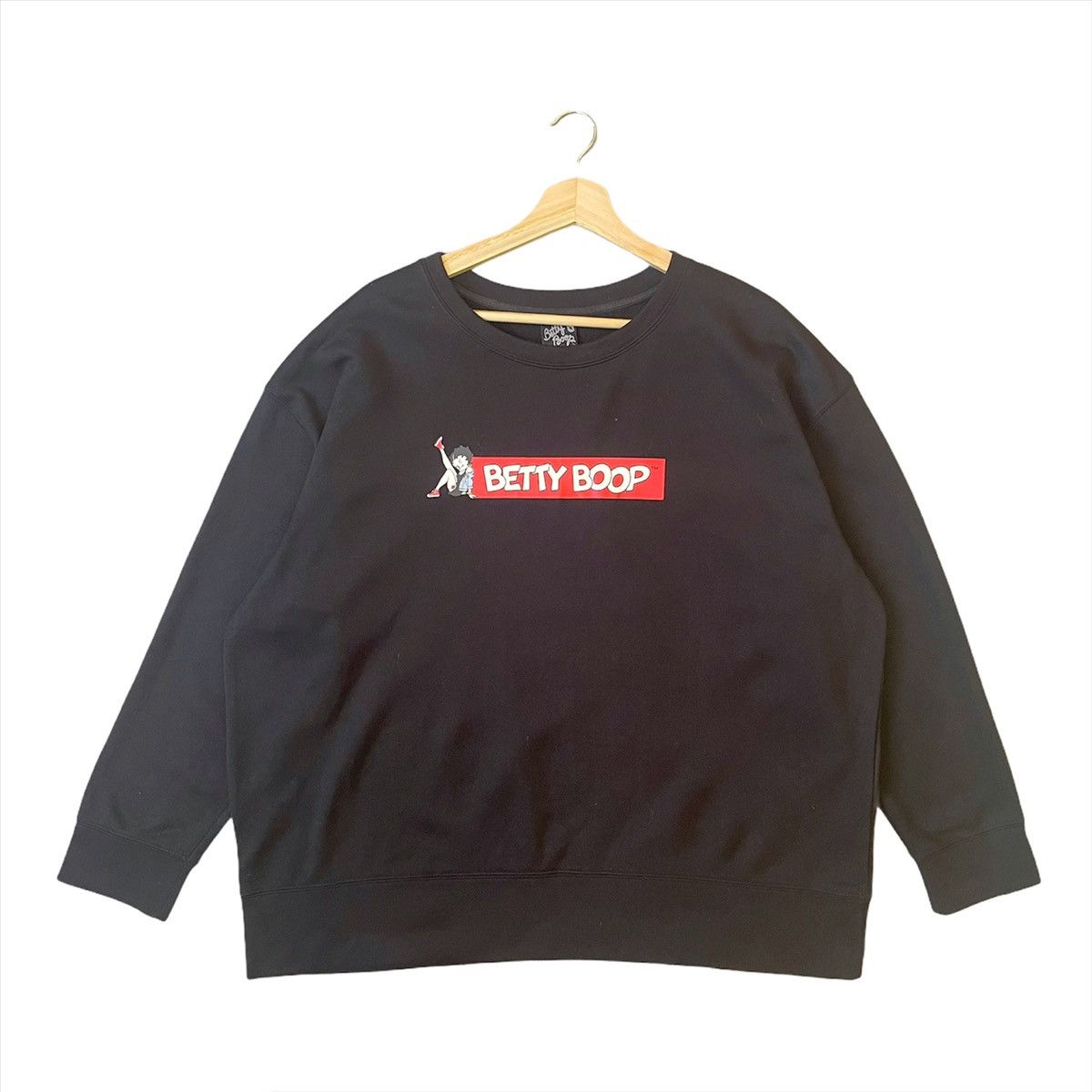 Japanese Brand Betty Boop Pullover Spellout Logo Sweatshirt Size XL Size US XL / EU 56 / 4 - 1 Thumbnail