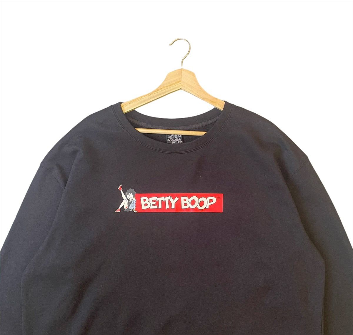 Japanese Brand Betty Boop Pullover Spellout Logo Sweatshirt Size XL Size US XL / EU 56 / 4 - 4 Thumbnail
