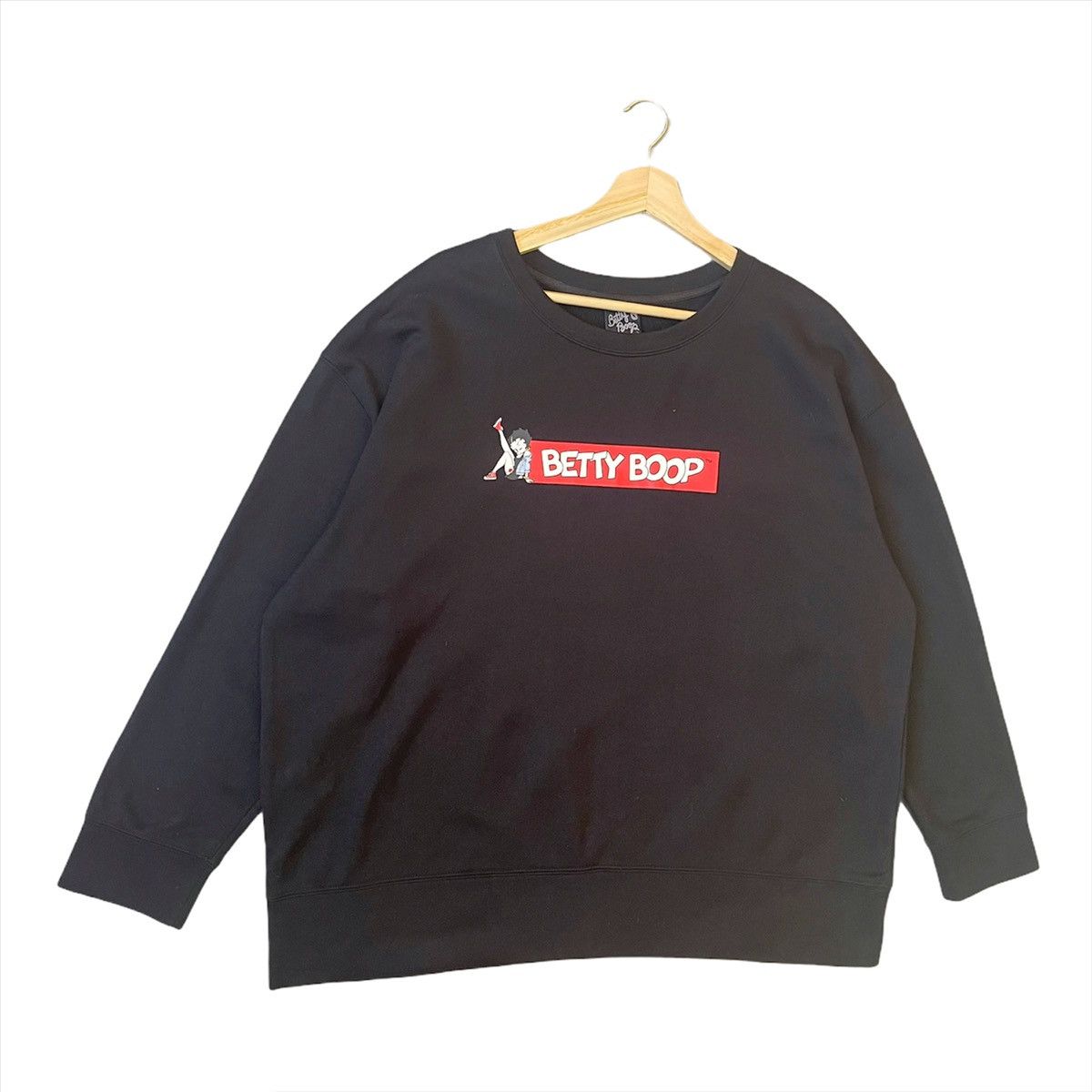 Japanese Brand Betty Boop Pullover Spellout Logo Sweatshirt Size XL Size US XL / EU 56 / 4 - 2 Thumbnail