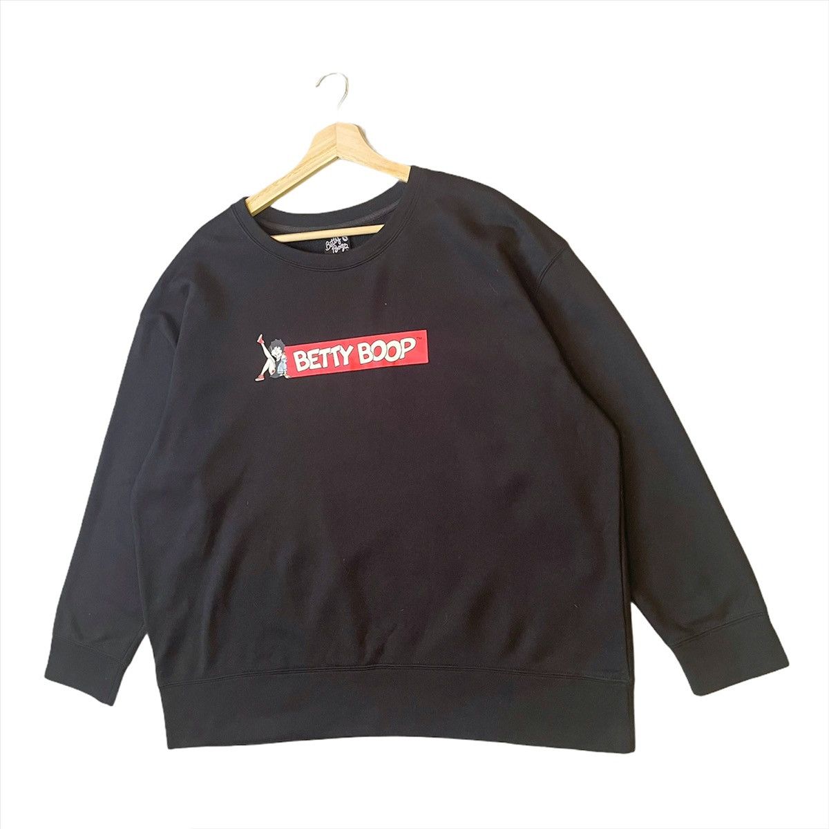 Japanese Brand Betty Boop Pullover Spellout Logo Sweatshirt Size XL Size US XL / EU 56 / 4 - 3 Thumbnail