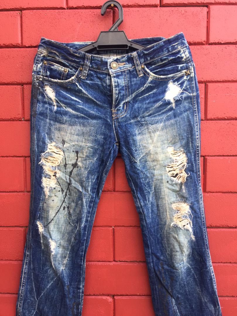 Japanese Brand Vintage Fuga Bootcut Distressed Women Fashion Style Size 30" / US 8 / IT 44 - 3 Thumbnail