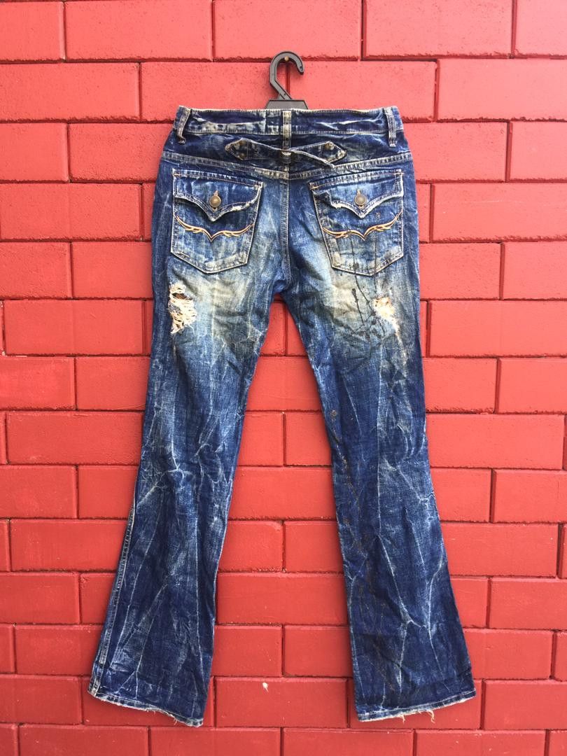 Japanese Brand Vintage Fuga Bootcut Distressed Women Fashion Style Size 30" / US 8 / IT 44 - 2 Thumbnail