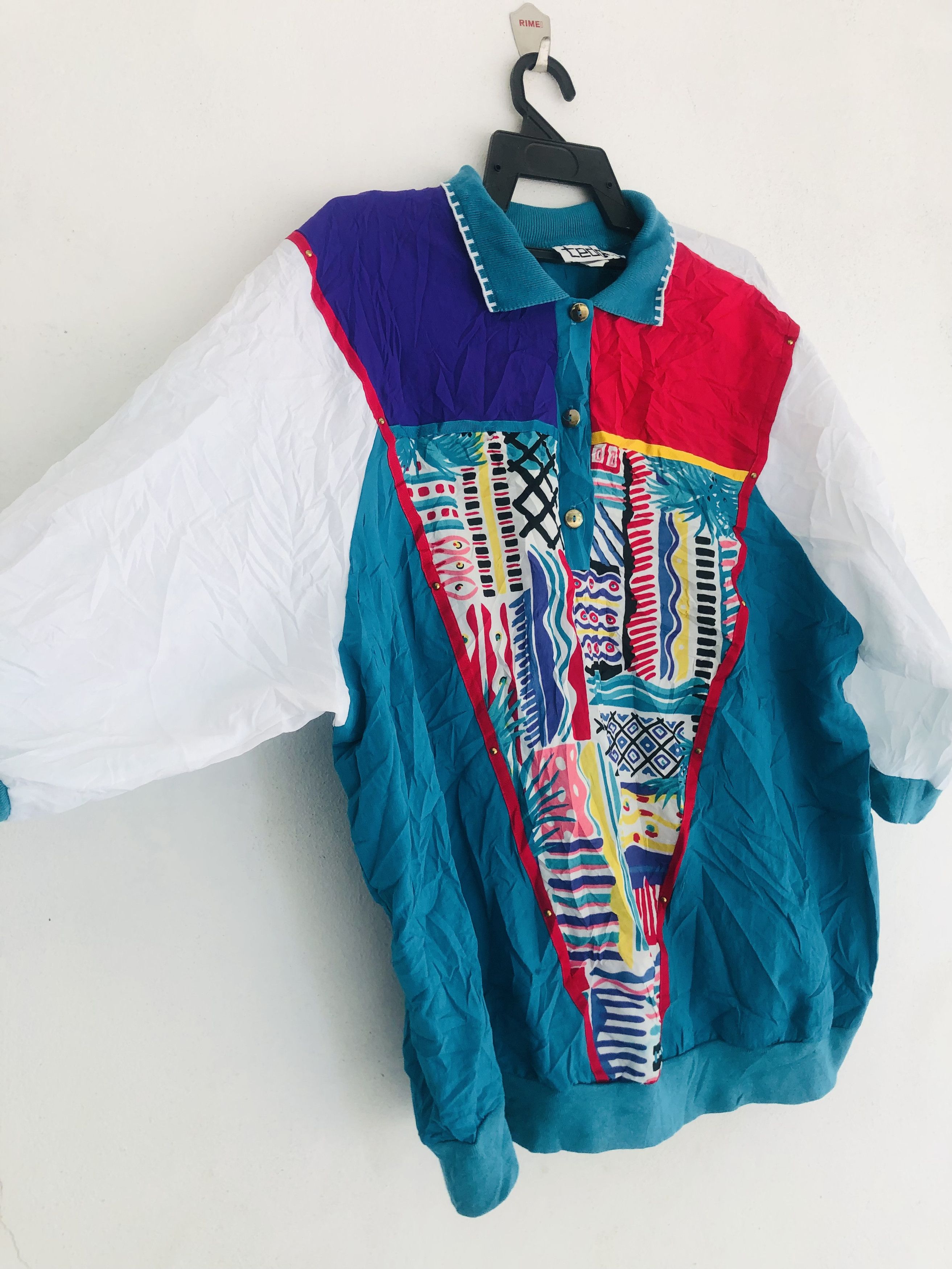 Japanese Brand × Vintage Vintage Teddi 80s Women Fashion Style Windbreker Size US L / EU 52-54 / 3 - 5 Thumbnail