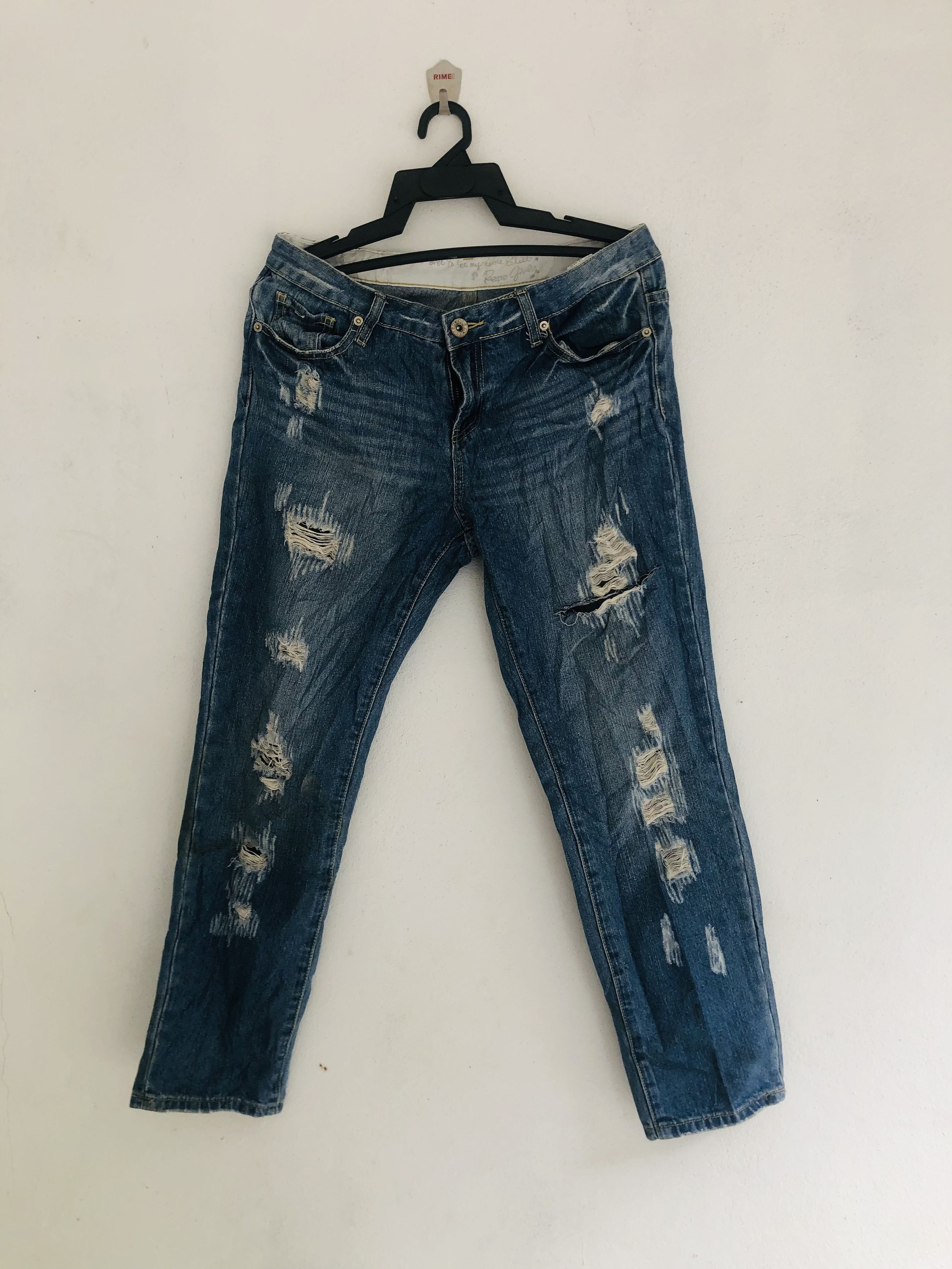 Japanese Brand Vintage Japanese Distressed Travis Scott Fashion Style Size US 34 / EU 50 - 1 Thumbnail