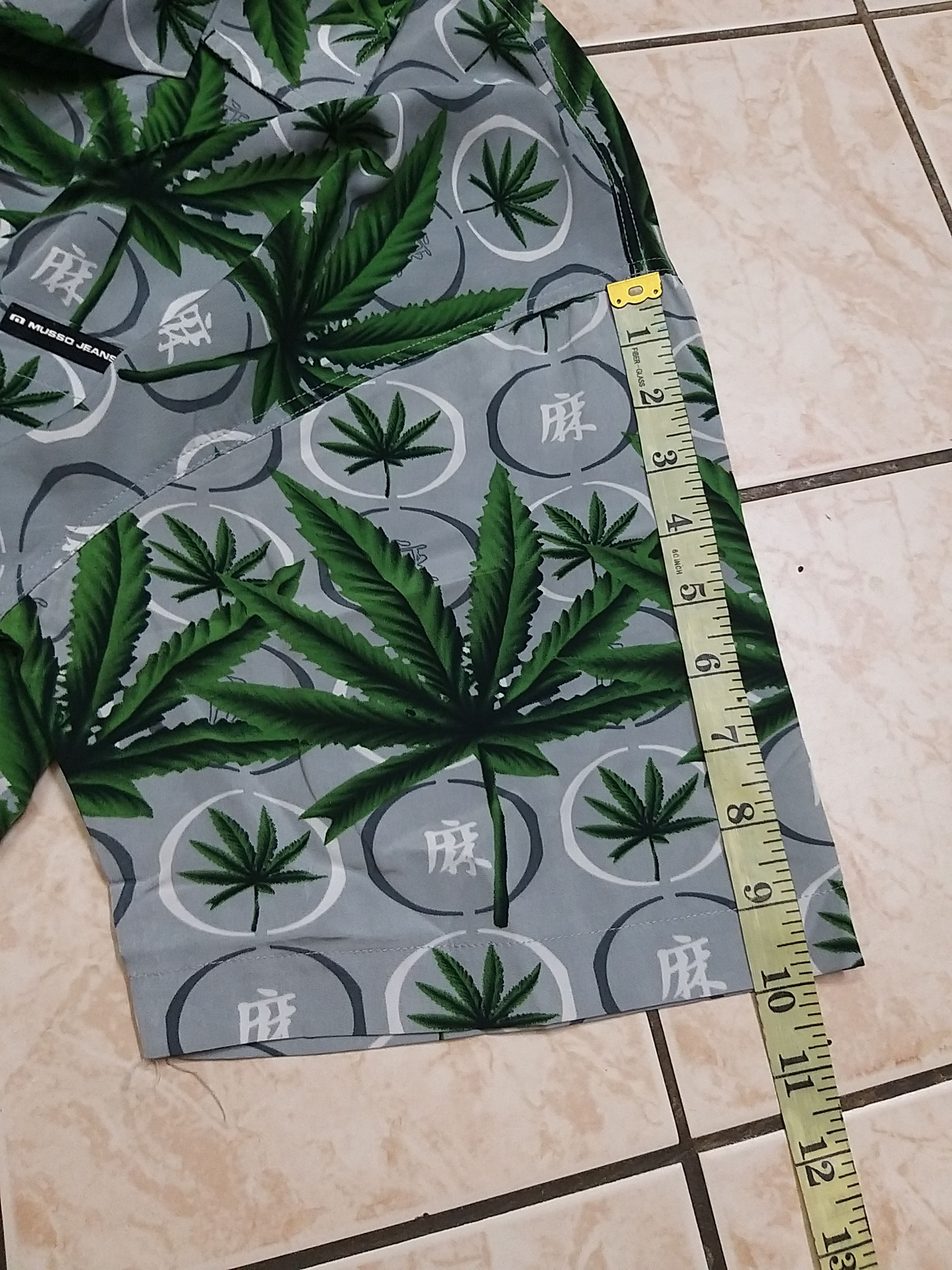 Japanese Brand MUSSO FULL PRINT HEMP GRAPHIC BUTTON UP HAWAII SHIRT Size US L / EU 52-54 / 3 - 12 Thumbnail