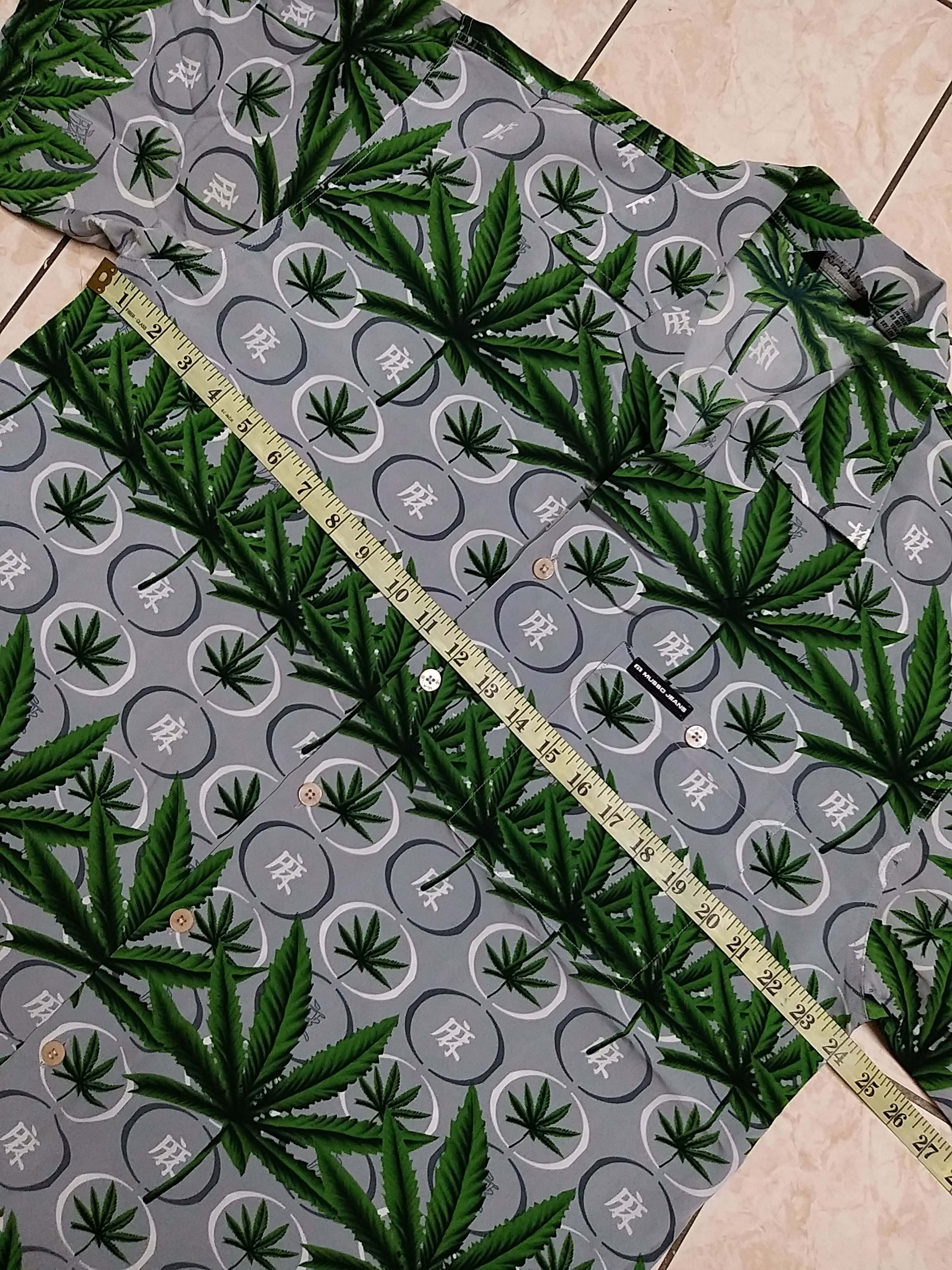 Japanese Brand MUSSO FULL PRINT HEMP GRAPHIC BUTTON UP HAWAII SHIRT Size US L / EU 52-54 / 3 - 10 Thumbnail