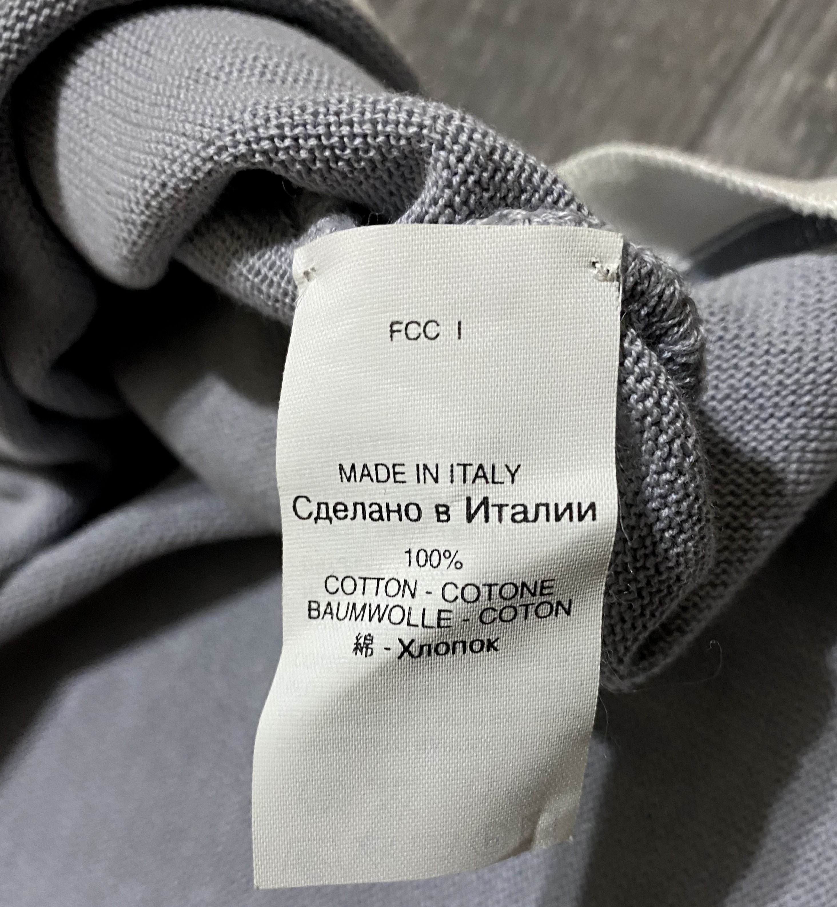 Kenzo Kenzo Homme Grey Striped Cotton Crewneck Casual Sweater Size US L / EU 52-54 / 3 - 5 Thumbnail