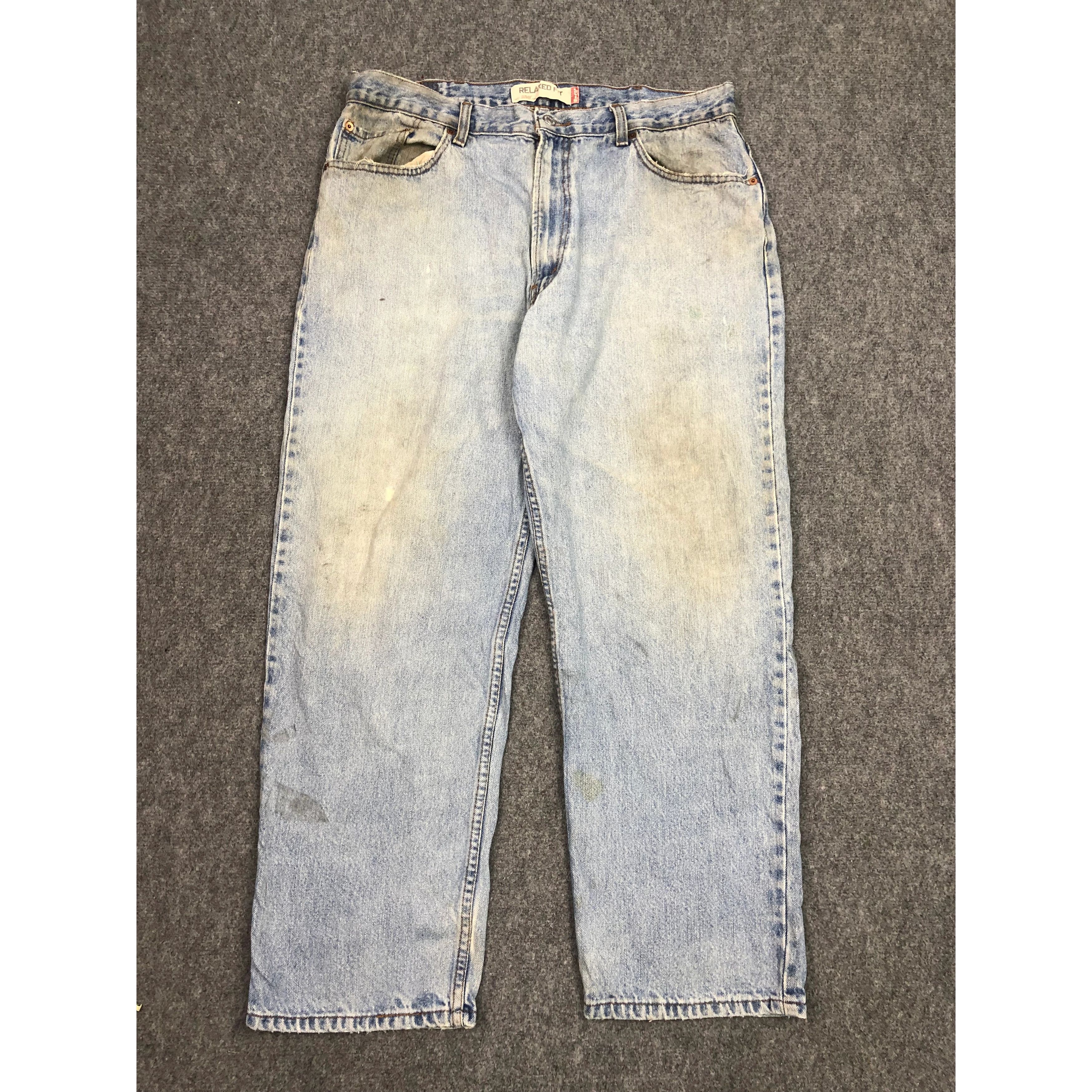 Levi's Vintage Levis 550 Jeans Lightwash DP0498 Size US 37 - 1 Thumbnail