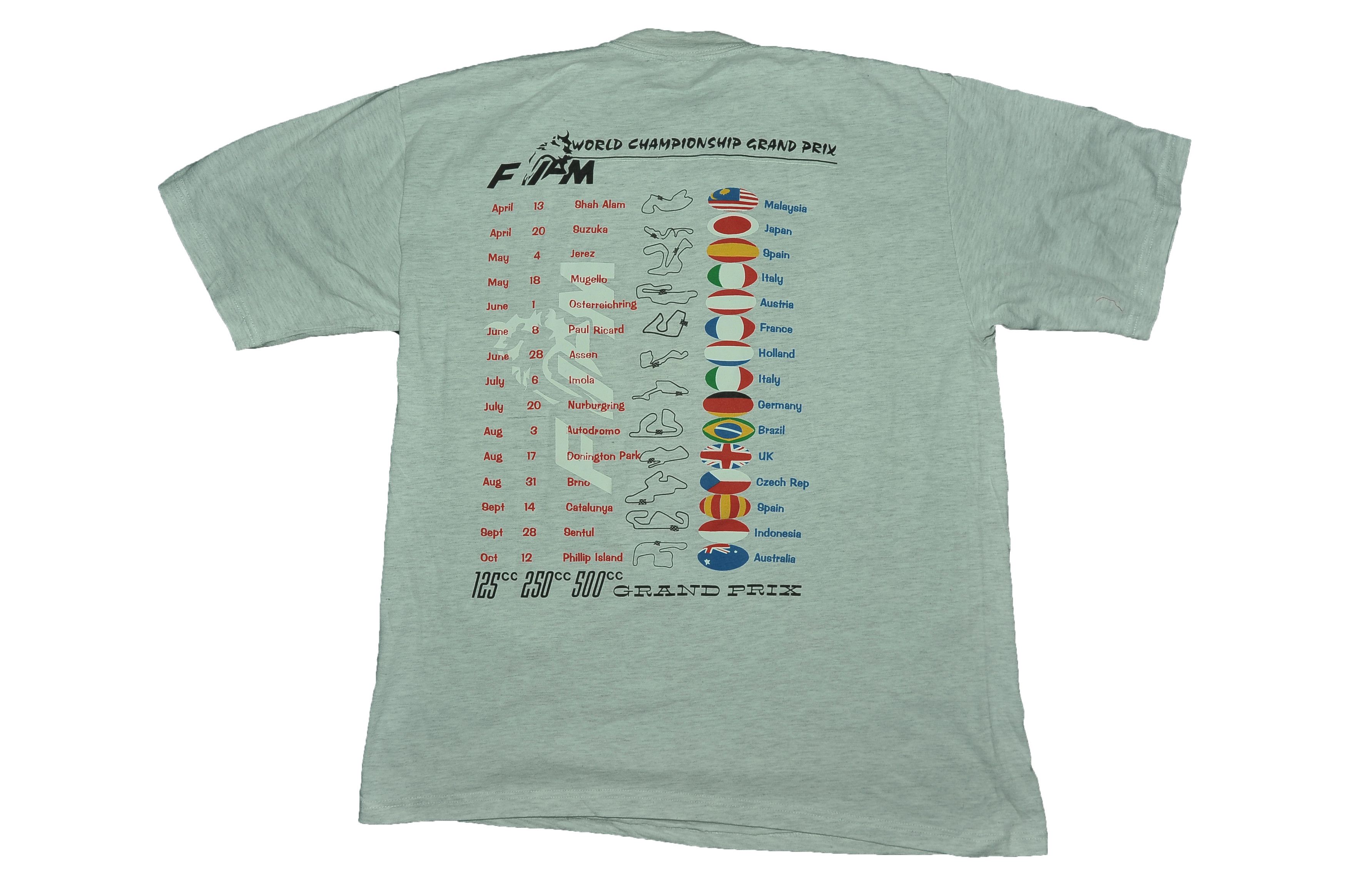 Vintage Vintage 1997 FIM Deutchland Grand prix Moto T-shirt Size US XL / EU 56 / 4 - 2 Thumbnail