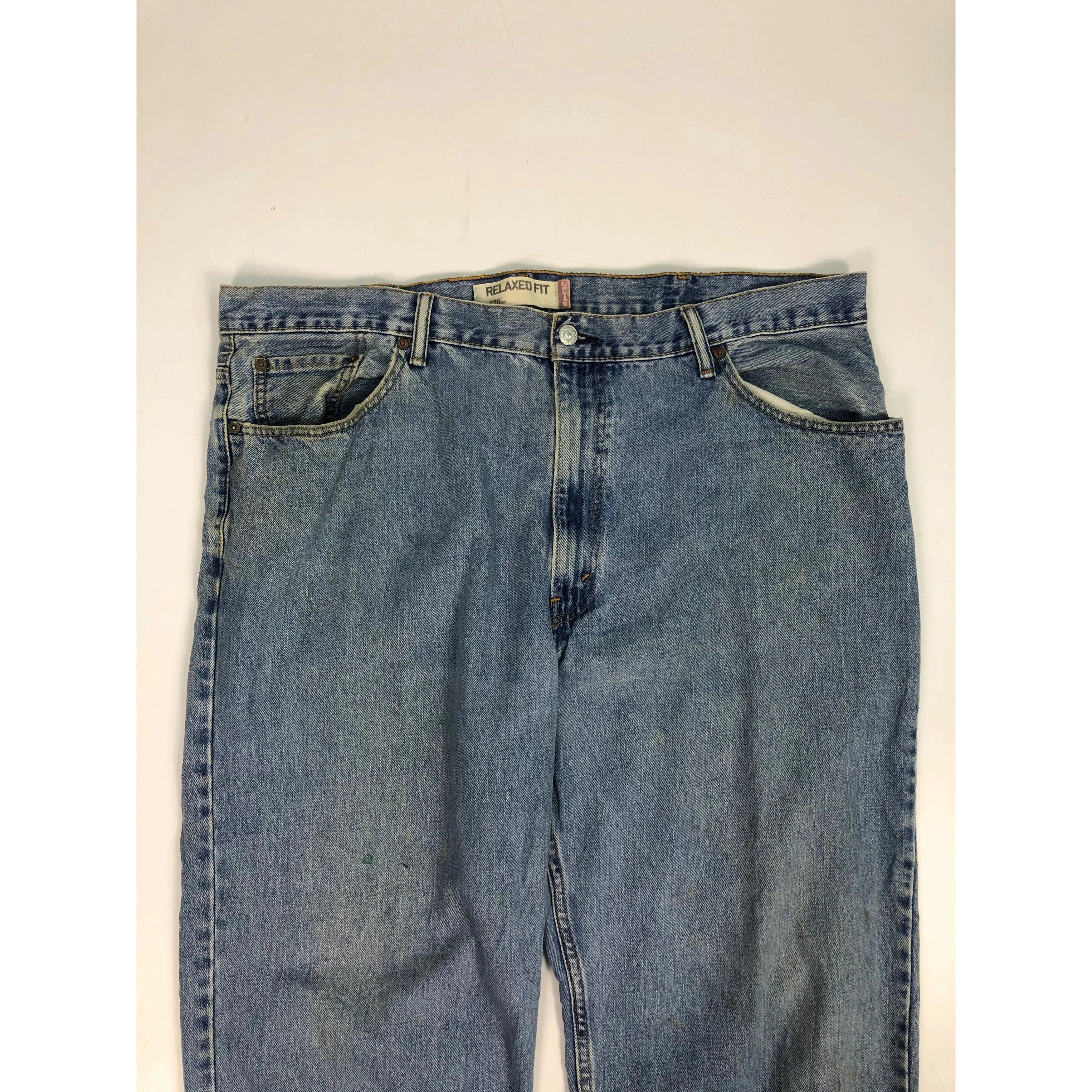 Levi's Vintage Levis 550 Relaxed Fit Faded Denim Oversized DP0076 Size US 42 / EU 58 - 2 Thumbnail