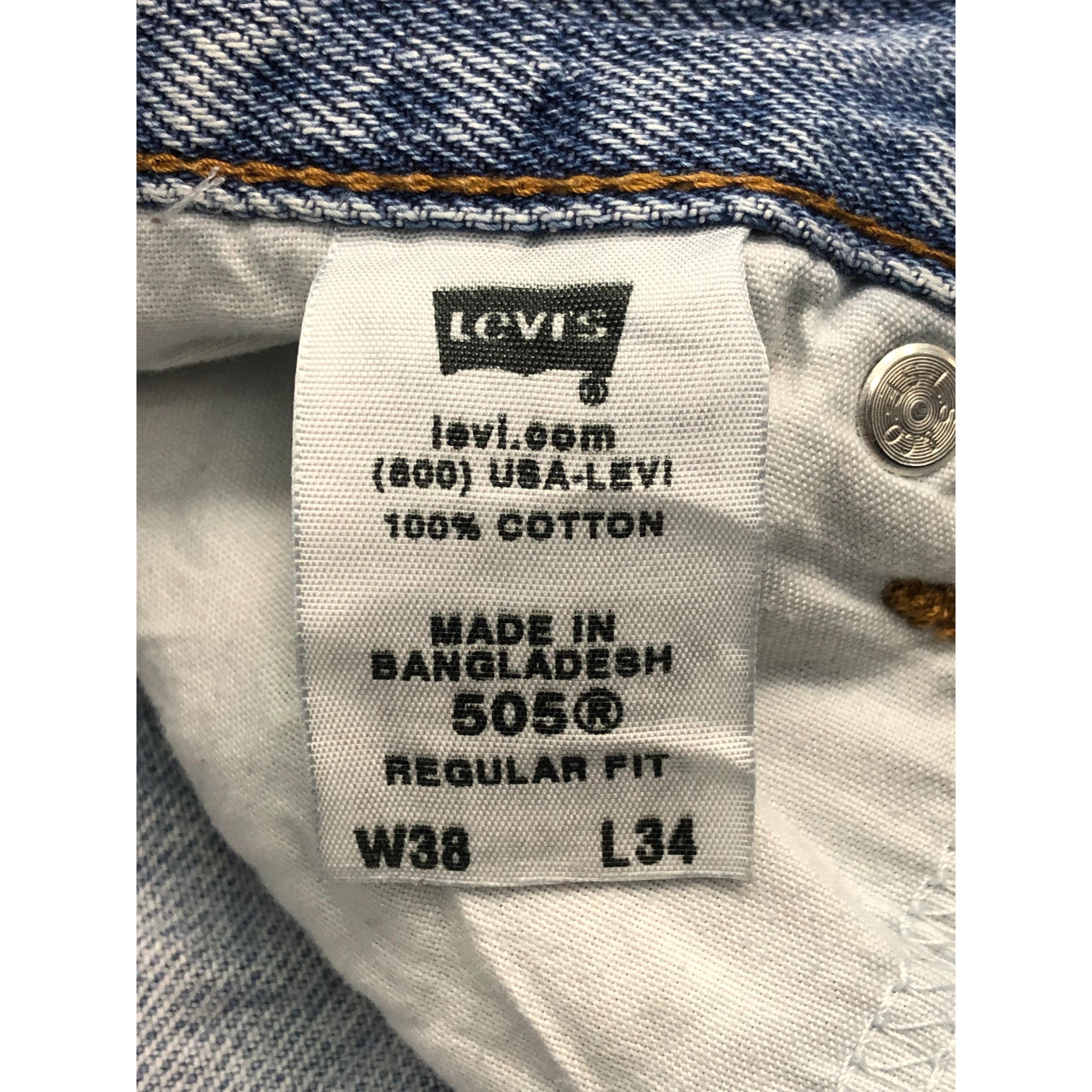 Levi's Vintage Levis 505 Jeans Faded DP0497 Size US 37 - 6 Thumbnail