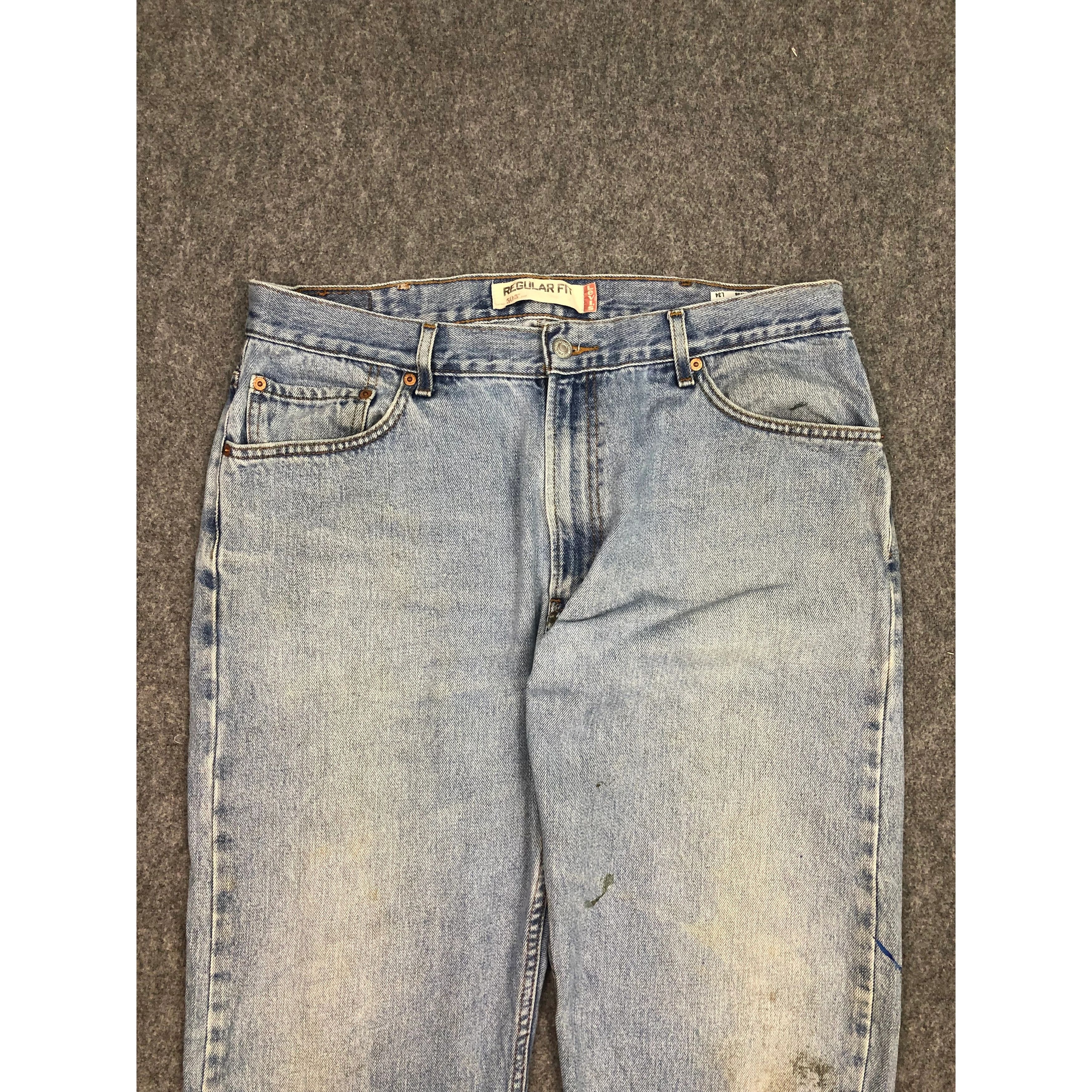Levi's Vintage Levis 505 Jeans Faded DP0497 Size US 37 - 3 Thumbnail