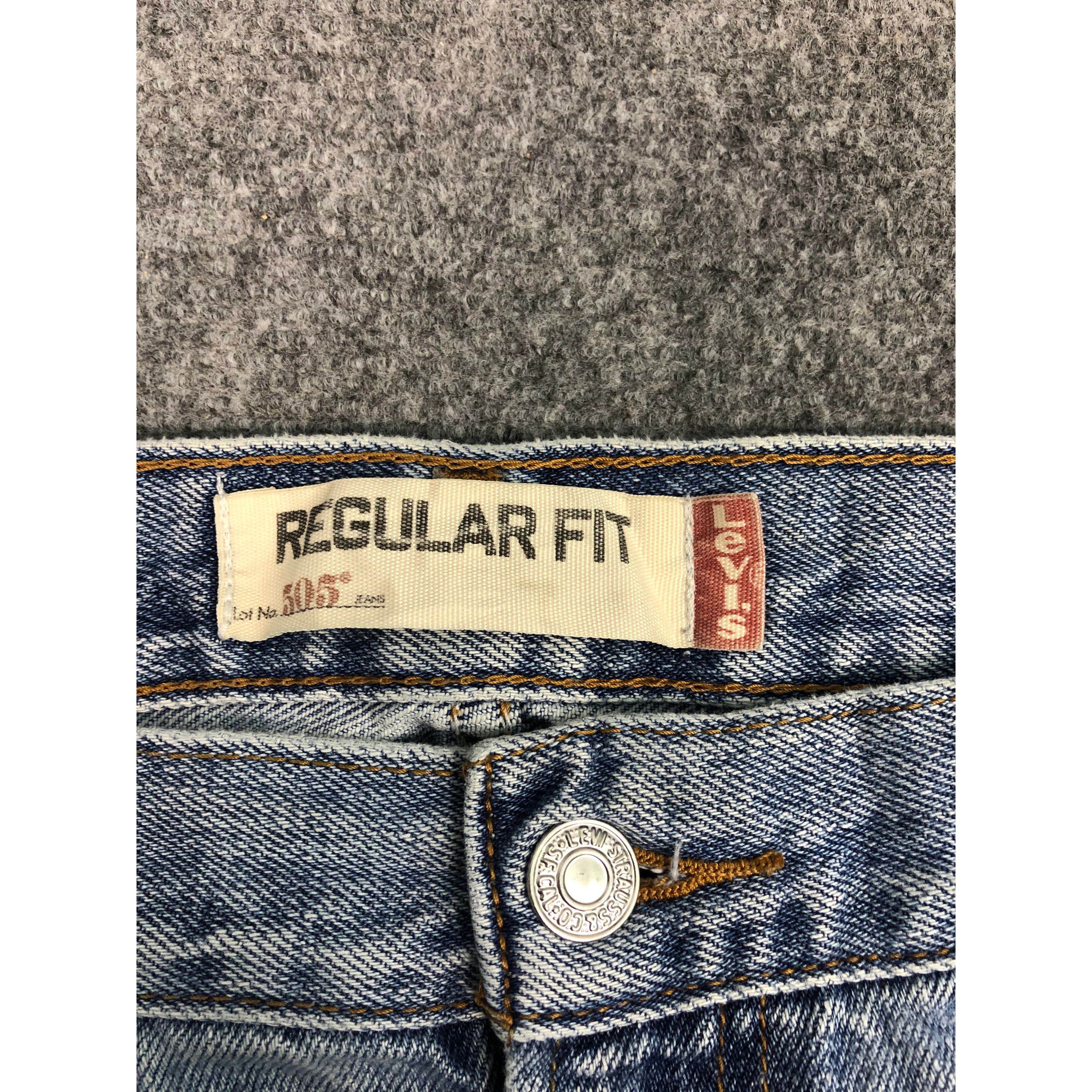 Levi's Vintage Levis 505 Jeans Faded DP0497 Size US 37 - 7 Thumbnail
