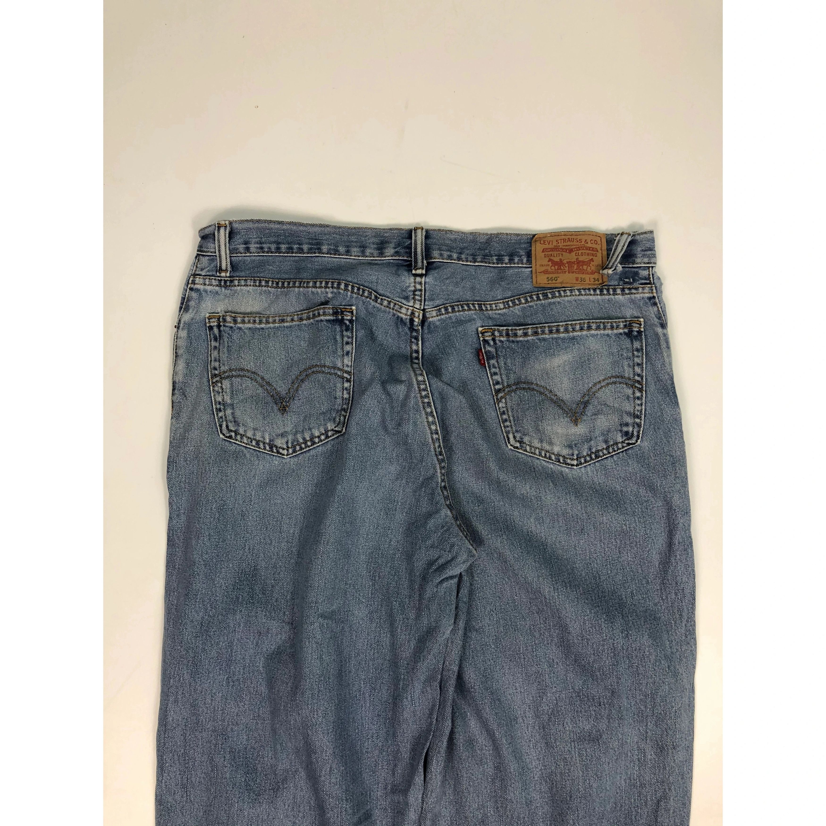 Levi's Vintage Levis 560 Comfort Fit Faded Denim DP0075 Size US 37 - 4 Thumbnail