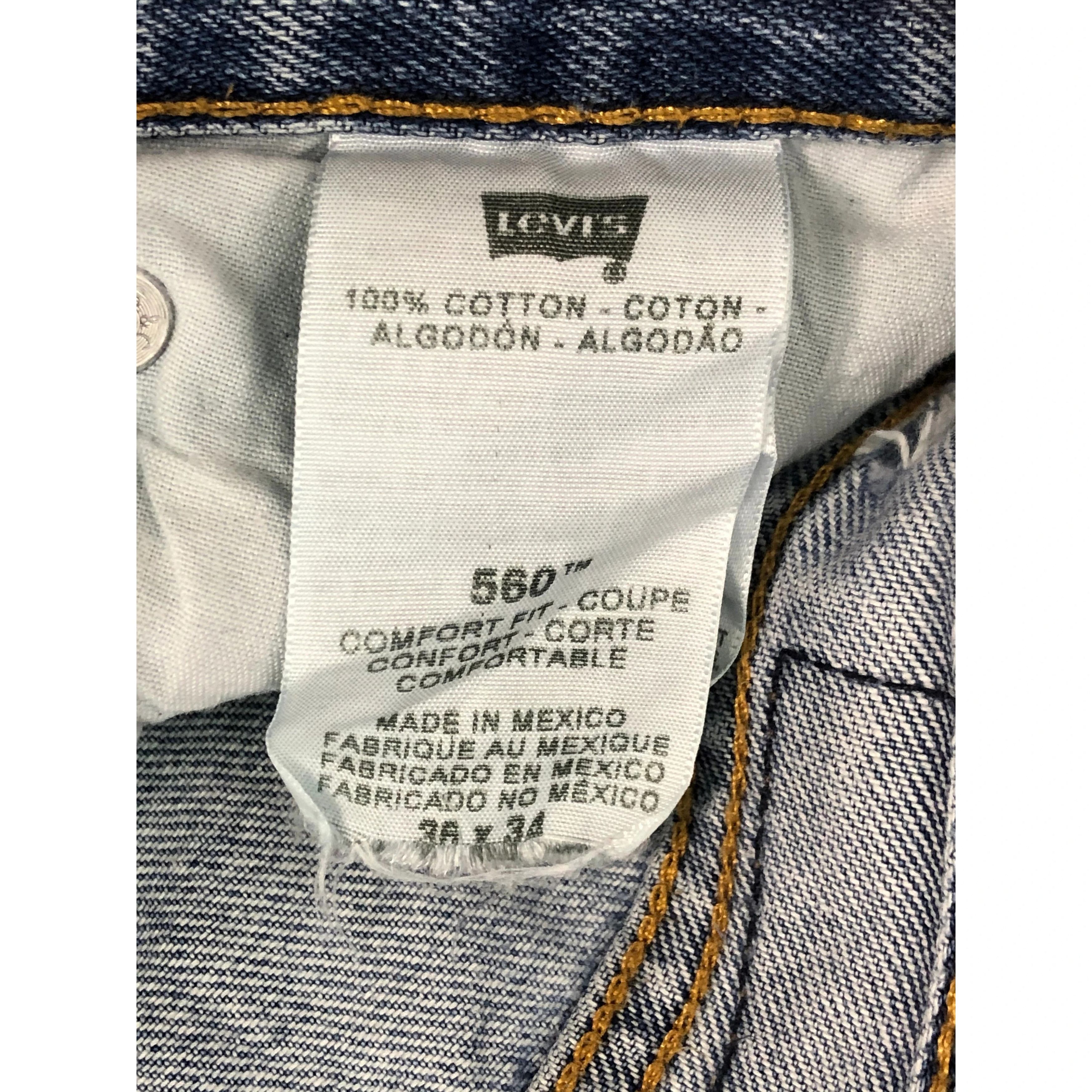 Levi's Vintage Levis 560 Comfort Fit Faded Denim DP0075 Size US 37 - 6 Thumbnail