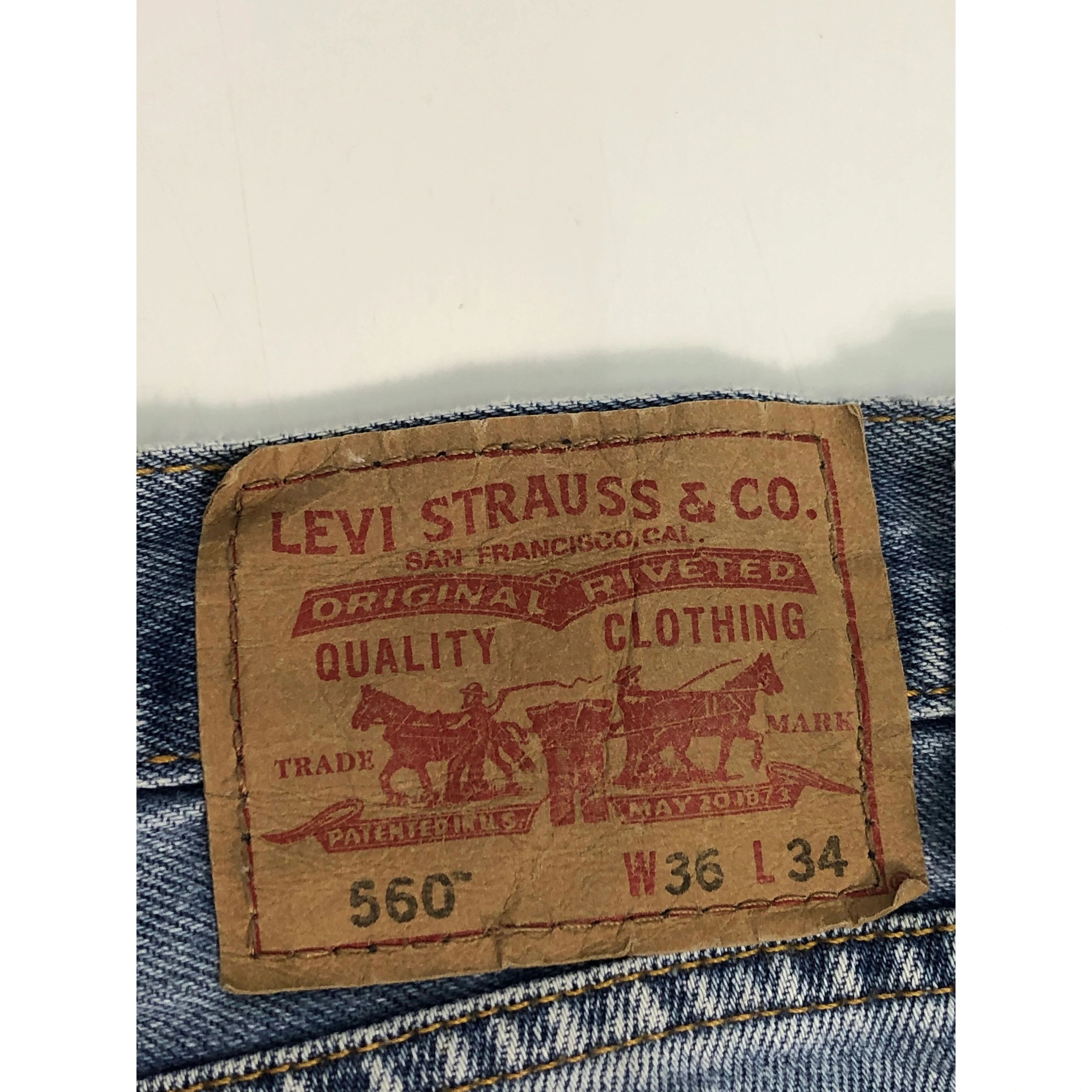 Levi's Vintage Levis 560 Comfort Fit Faded Denim DP0075 Size US 37 - 5 Thumbnail