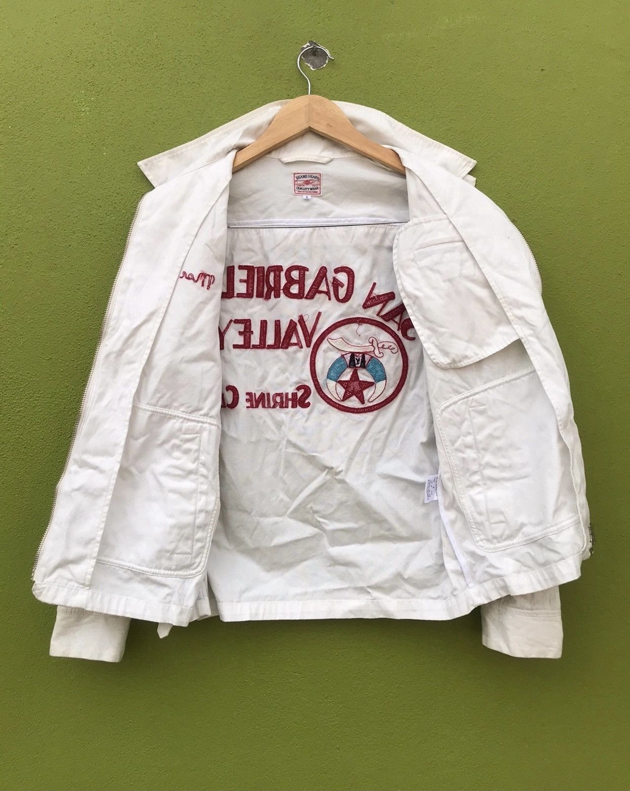Beams Plus × Japanese Brand × Vintage Beams Embroidered Logo Zipper Jacket Size US S / EU 44-46 / 1 - 2 Thumbnail