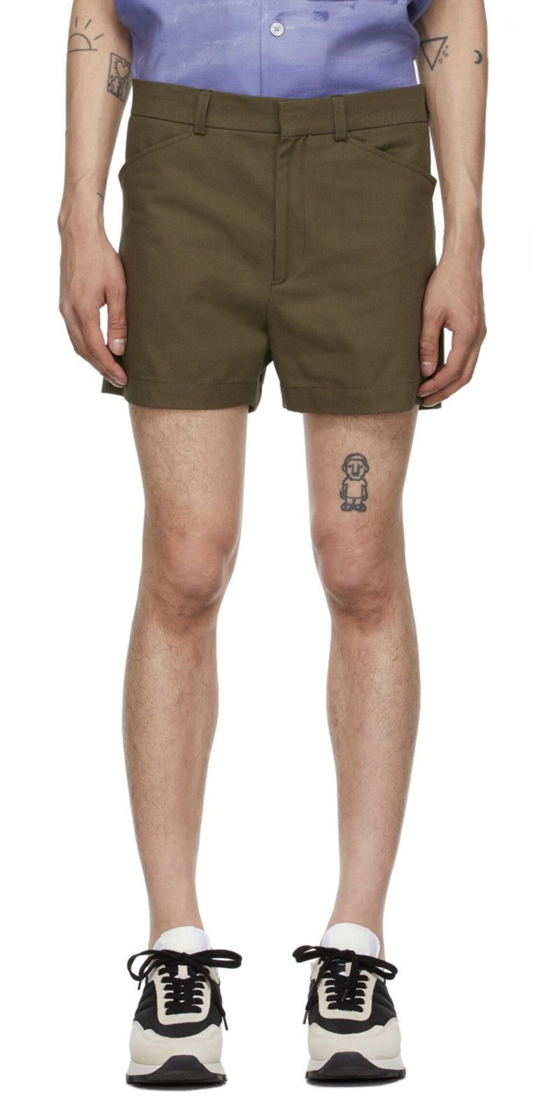 Designer Davi Paris Green 70s Shorts Size US 28 / EU 44 - 4 Thumbnail