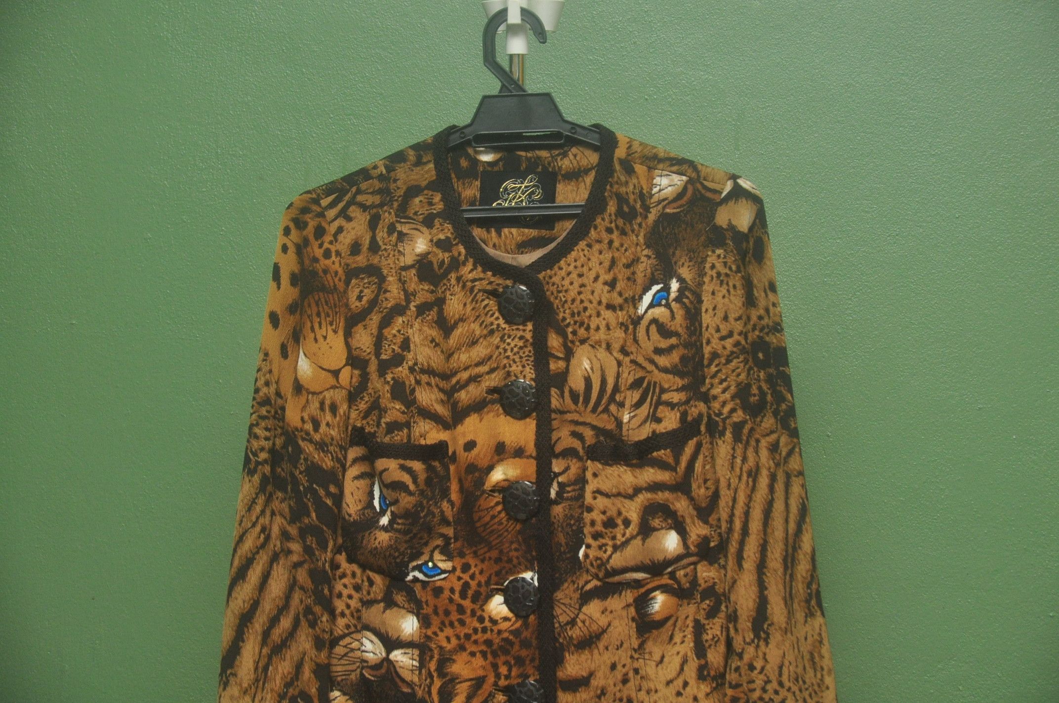 Japanese Brand × Vintage Vintage Leopard Designer Women Fashion Style Jacket Size M / US 6-8 / IT 42-44 - 5 Thumbnail