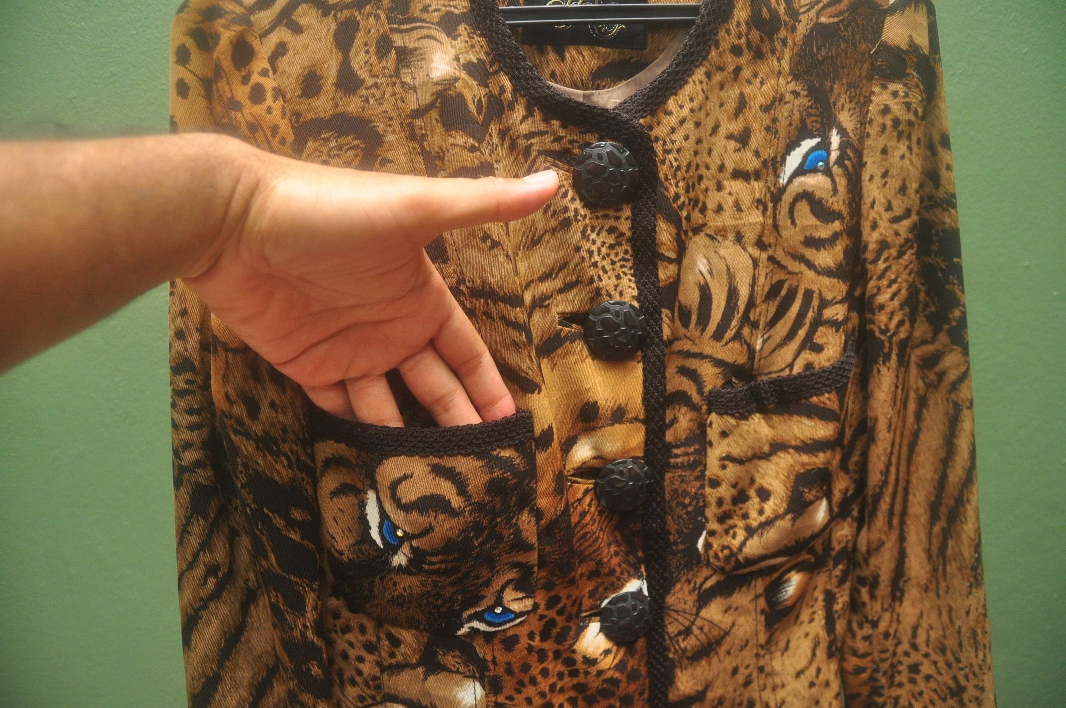 Japanese Brand × Vintage Vintage Leopard Designer Women Fashion Style Jacket Size M / US 6-8 / IT 42-44 - 7 Thumbnail