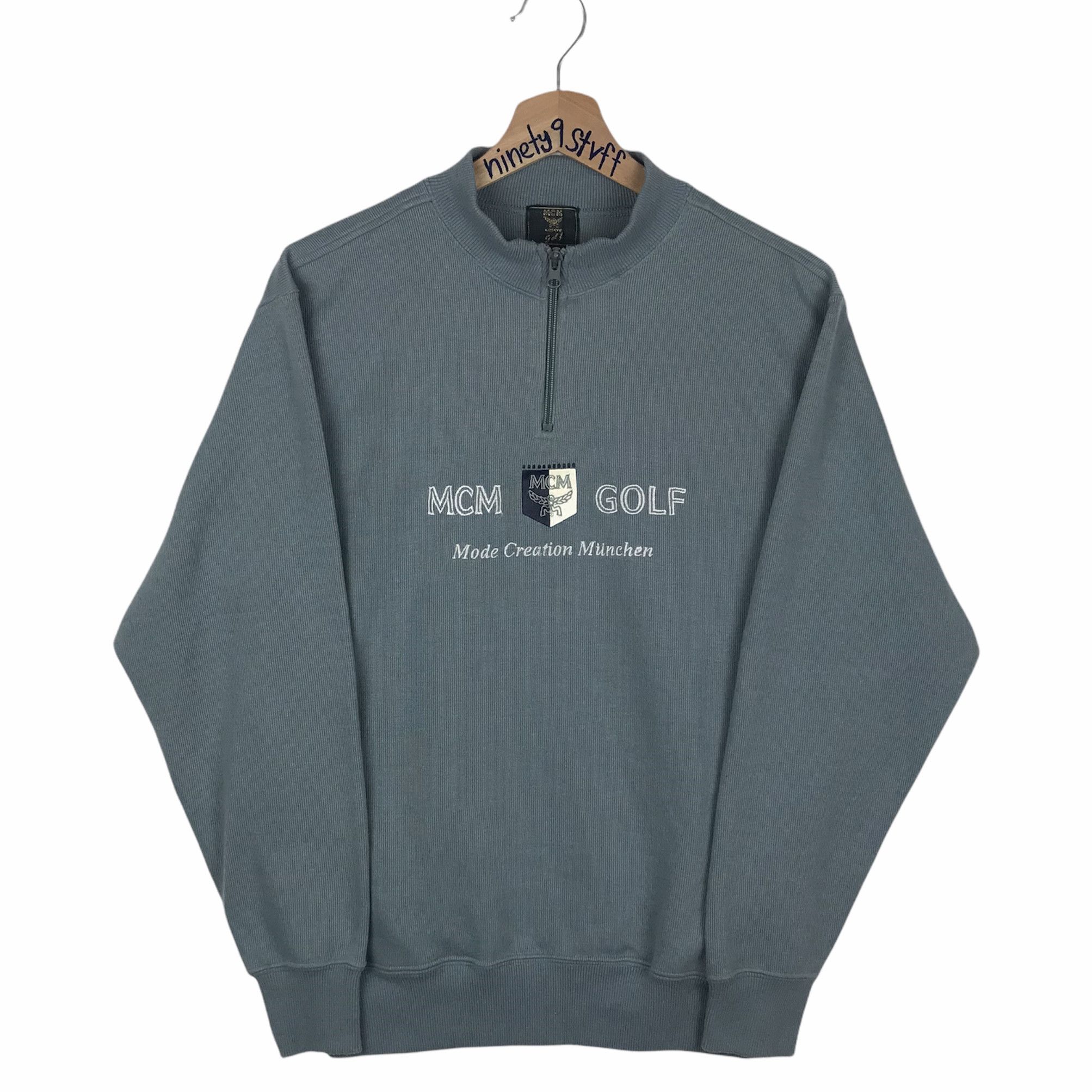 MCM Vintage MCM Embroidered Logo Sweatshirt Size US M / EU 48-50 / 2 - 1 Thumbnail