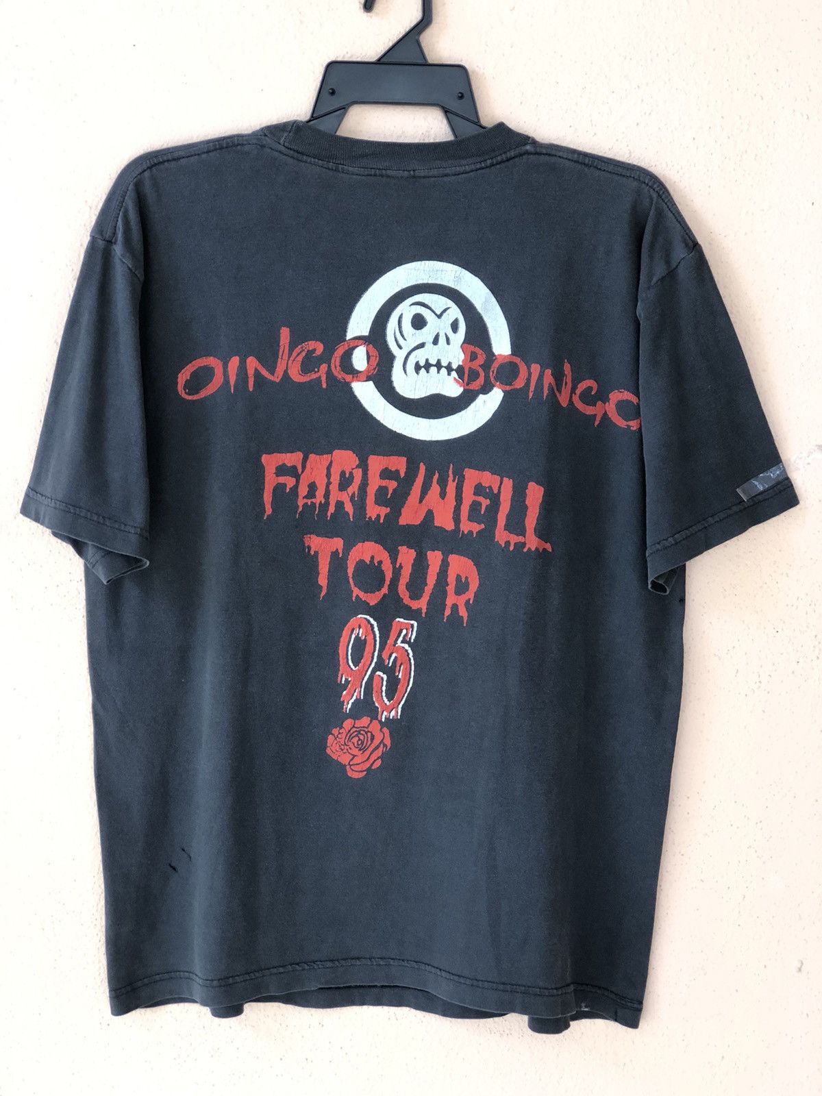 Band Tees × Vintage Vintage 90s Oingo Boingo Bootleg Tour Tee Size US L / EU 52-54 / 3 - 3 Thumbnail