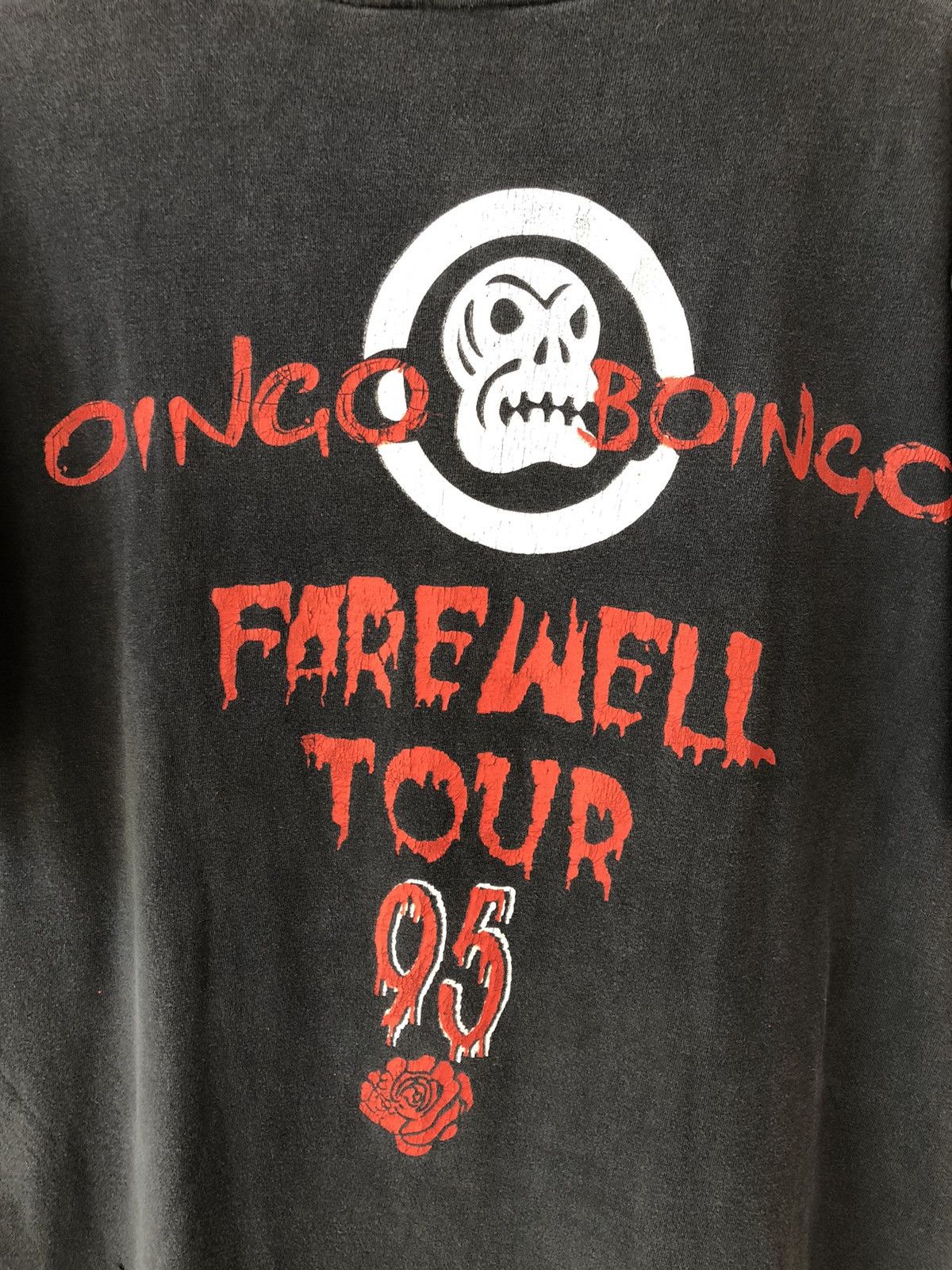 Band Tees × Vintage Vintage 90s Oingo Boingo Bootleg Tour Tee Size US L / EU 52-54 / 3 - 4 Thumbnail