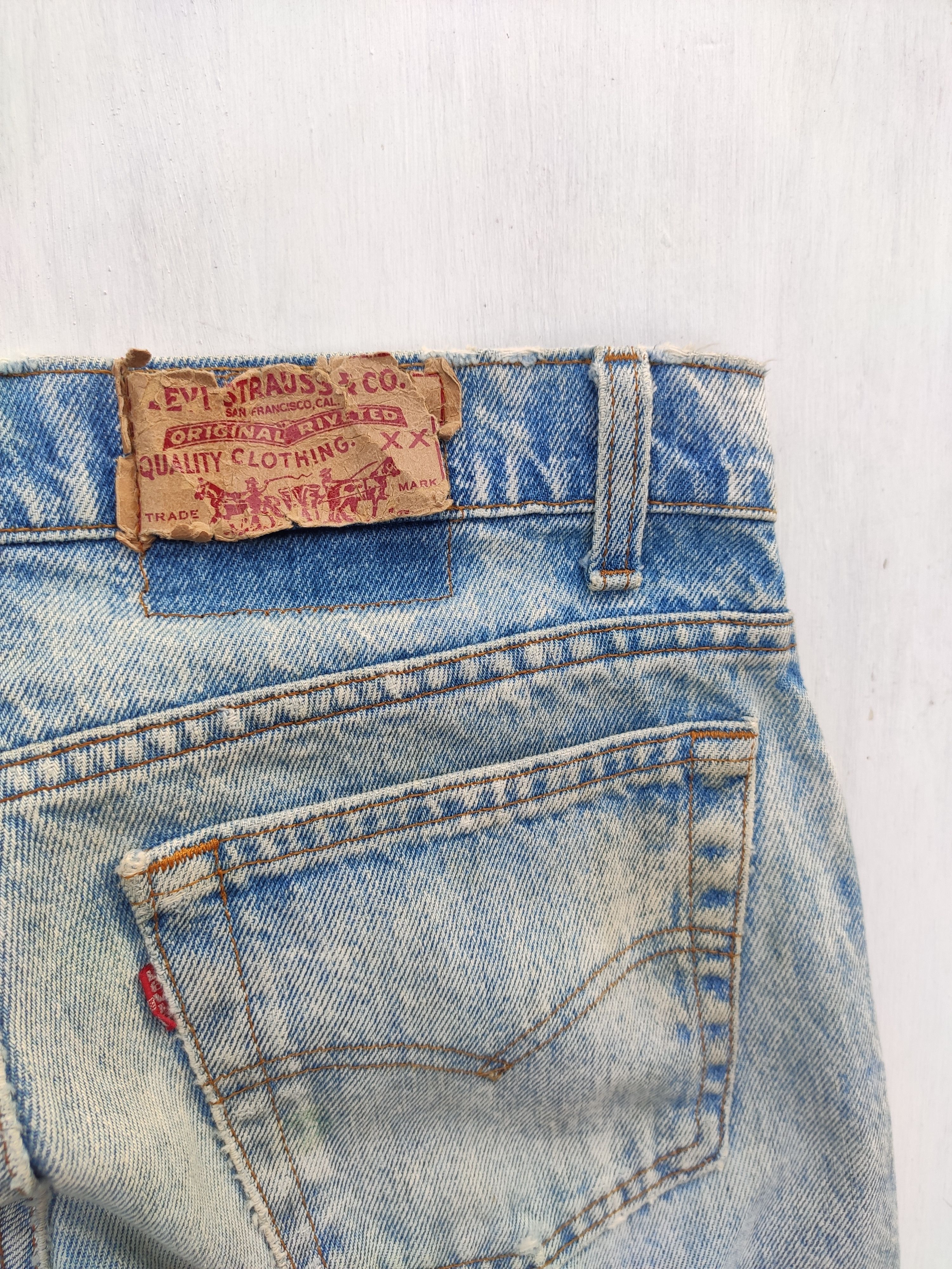 Levi's 🔥 Vintage 90s Vintage Levis 506 Acid wash Denim yarn Size US 31 - 8 Thumbnail
