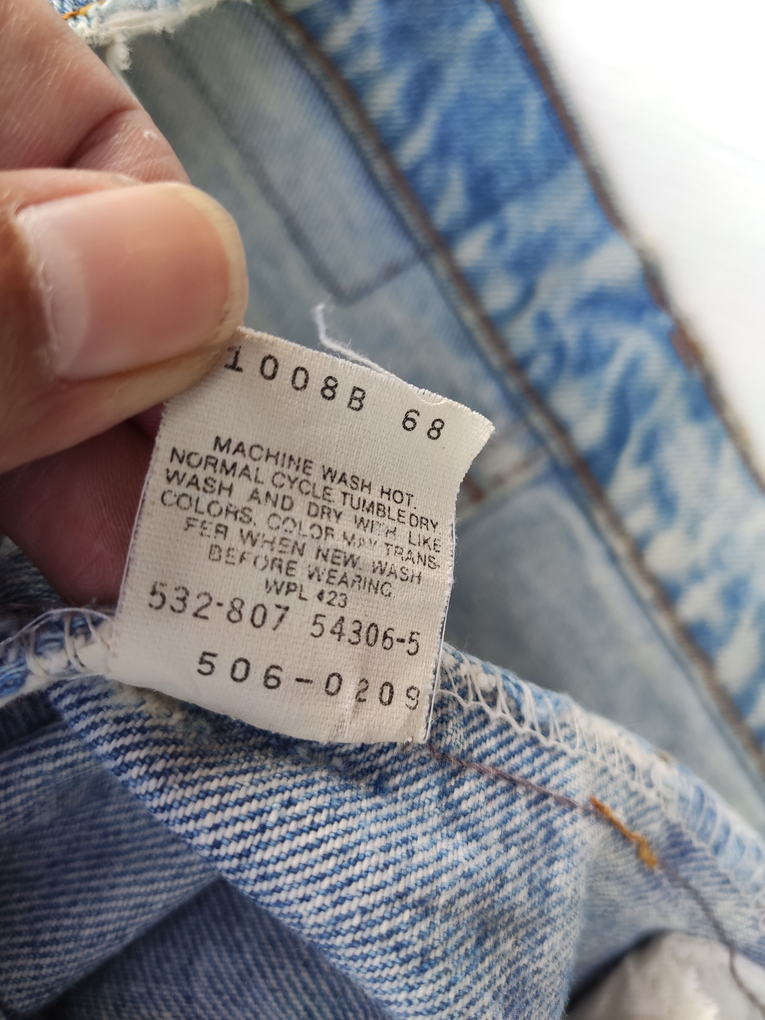 Levi's 🔥 Vintage 90s Vintage Levis 506 Acid wash Denim yarn Size US 31 - 6 Thumbnail