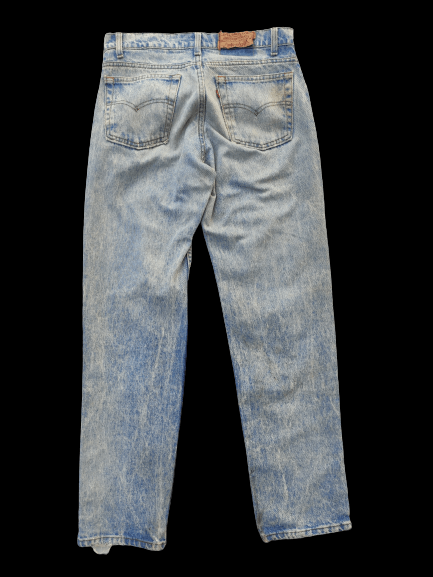 Levi's 🔥 Vintage 90s Vintage Levis 506 Acid wash Denim yarn Size US 31 - 4 Thumbnail