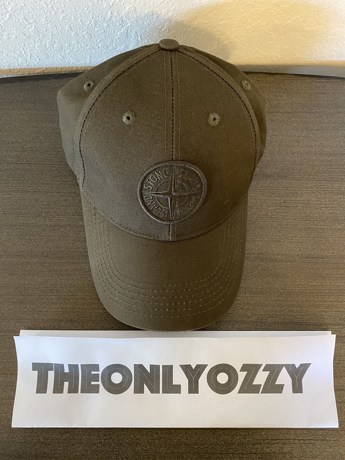 Stone Island Olive baseball Cap Sz L