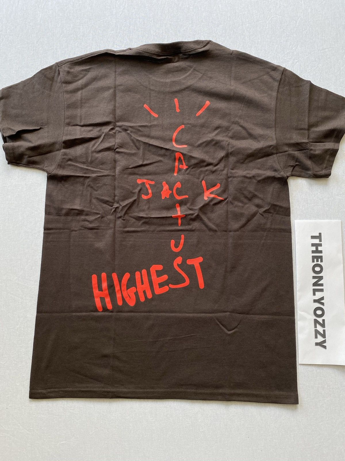 Cactus Jack Travis Scott x Nike x Jordan 1 shops Highest Tee Shirt Brown Size M