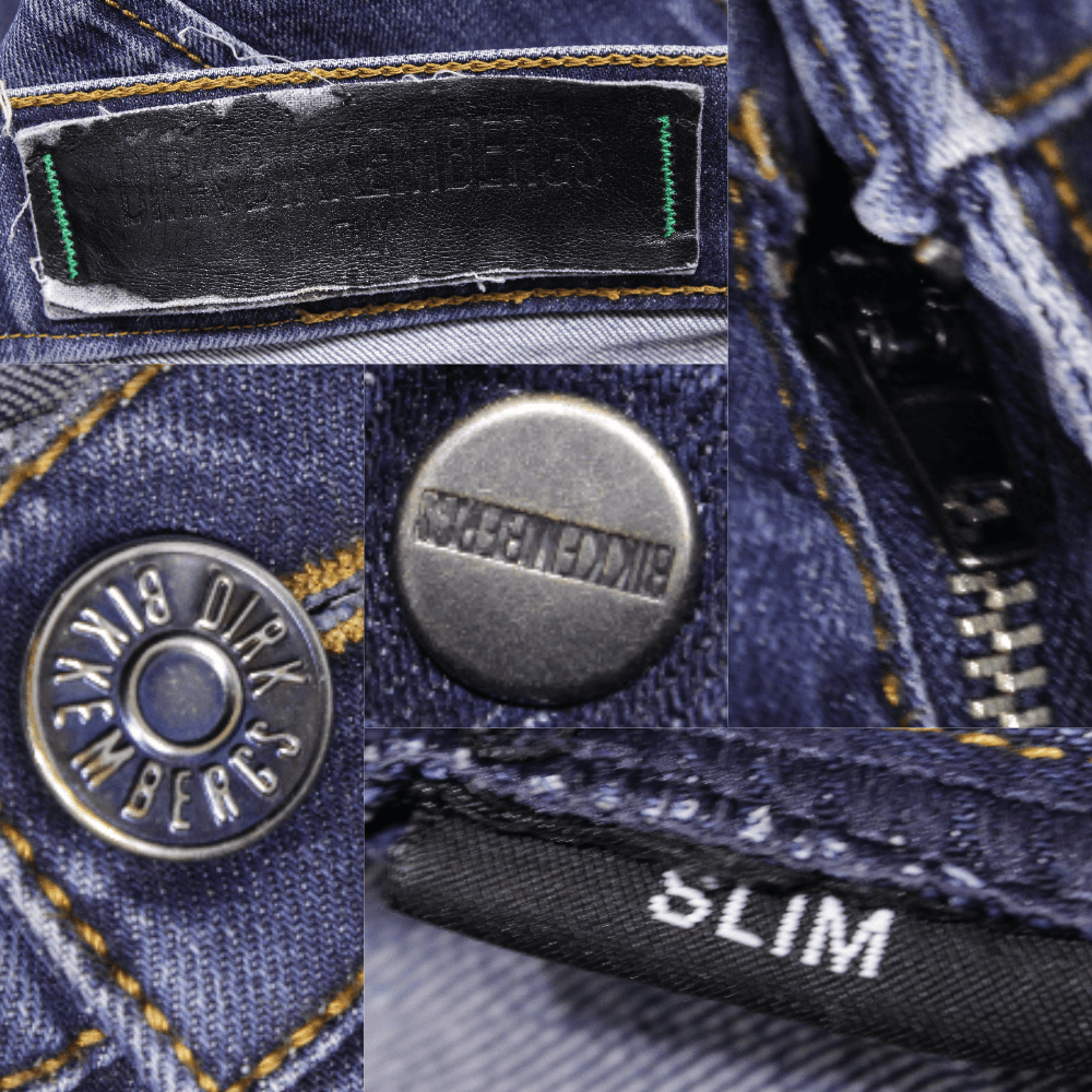Dirk Bikkembergs Logo Slim Fit Jeans Size US 33 - 7 Thumbnail