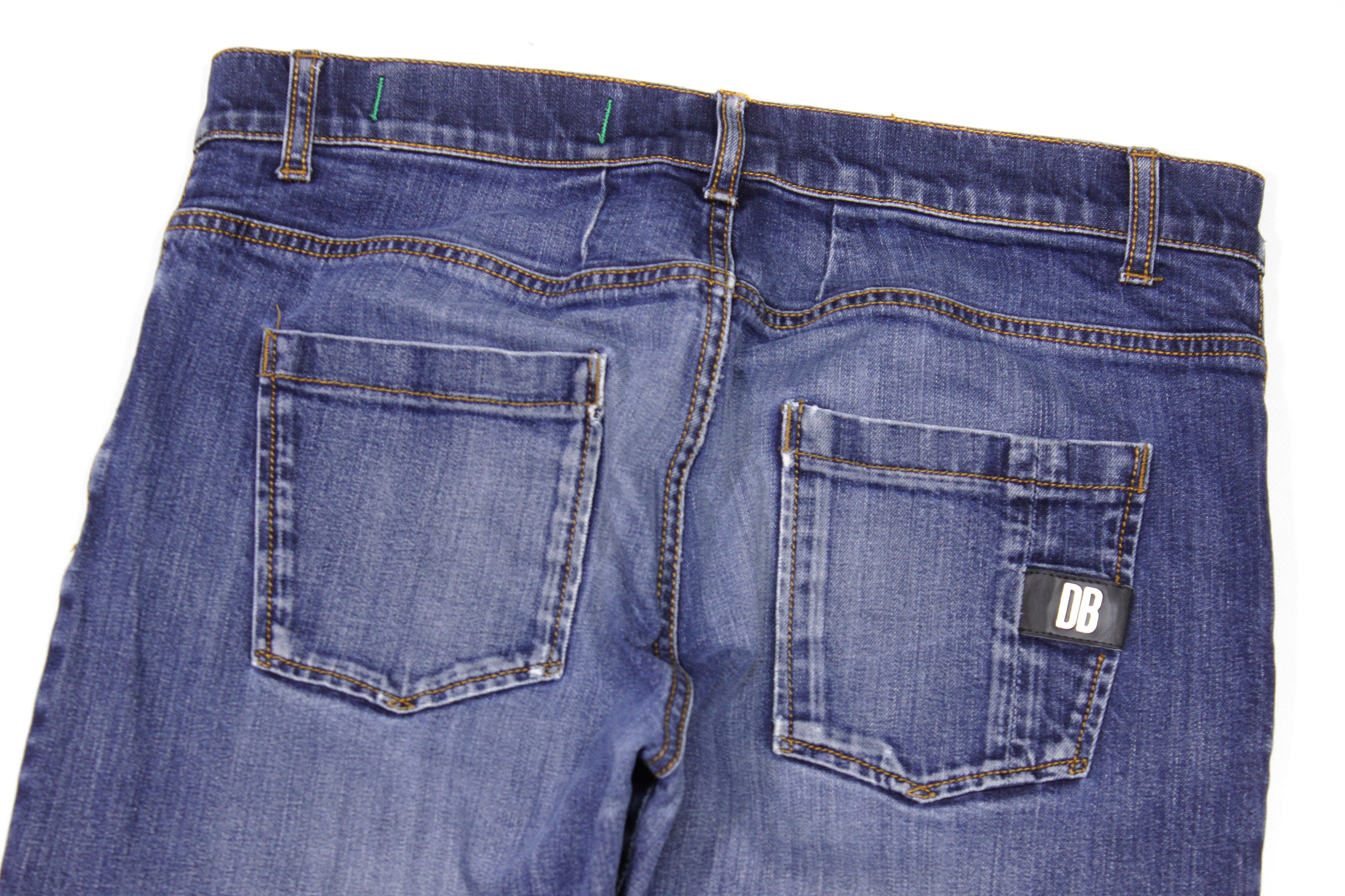 Dirk Bikkembergs Logo Slim Fit Jeans Size US 33 - 4 Thumbnail