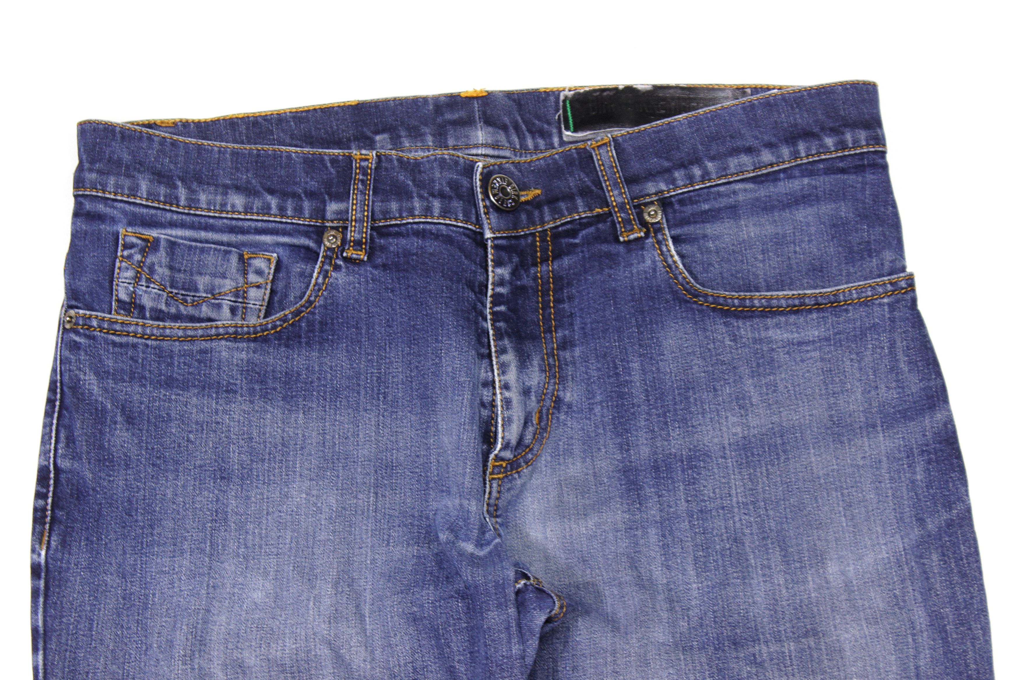 Dirk Bikkembergs Logo Slim Fit Jeans Size US 33 - 3 Thumbnail