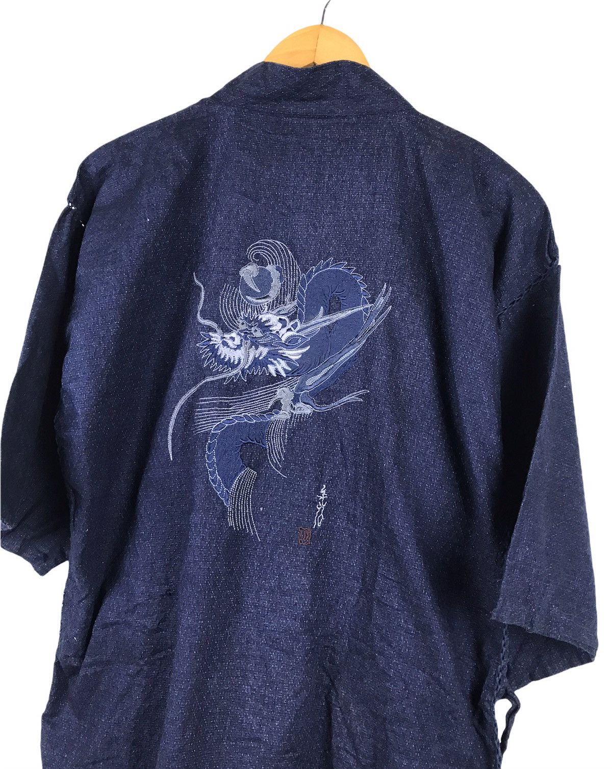 Japanese Brand × Vintage Vintage Indigo Japanese Traditional Kimono Dragon Size US M / EU 48-50 / 2 - 1 Thumbnail
