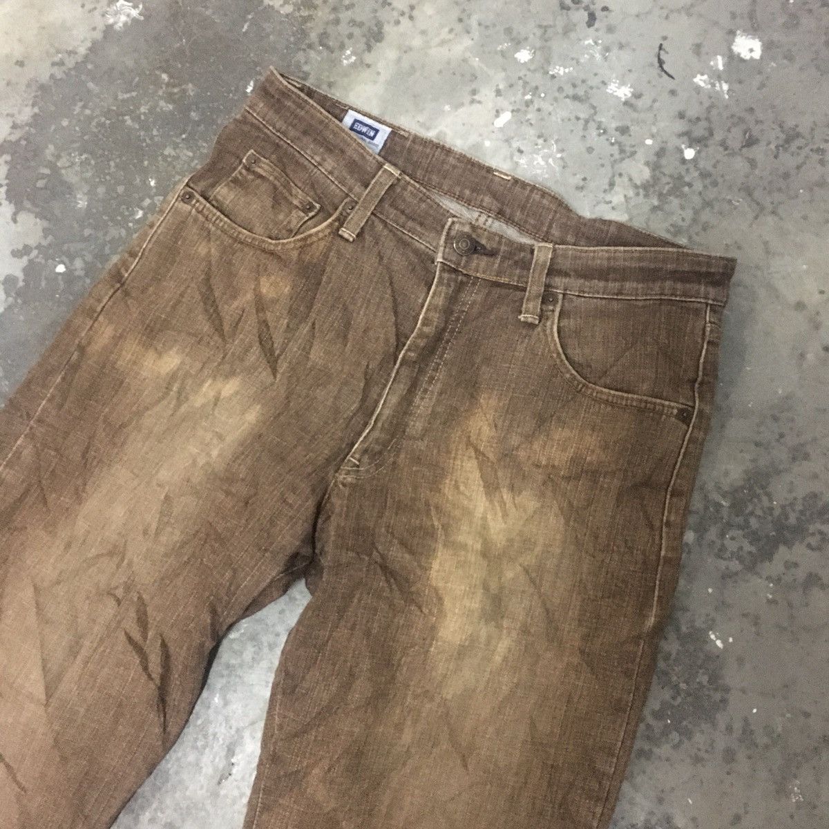 Edwin × Jean × Vintage Vintage Edwin Brown Casual Jeans Size US 30 / EU 46 - 2 Thumbnail