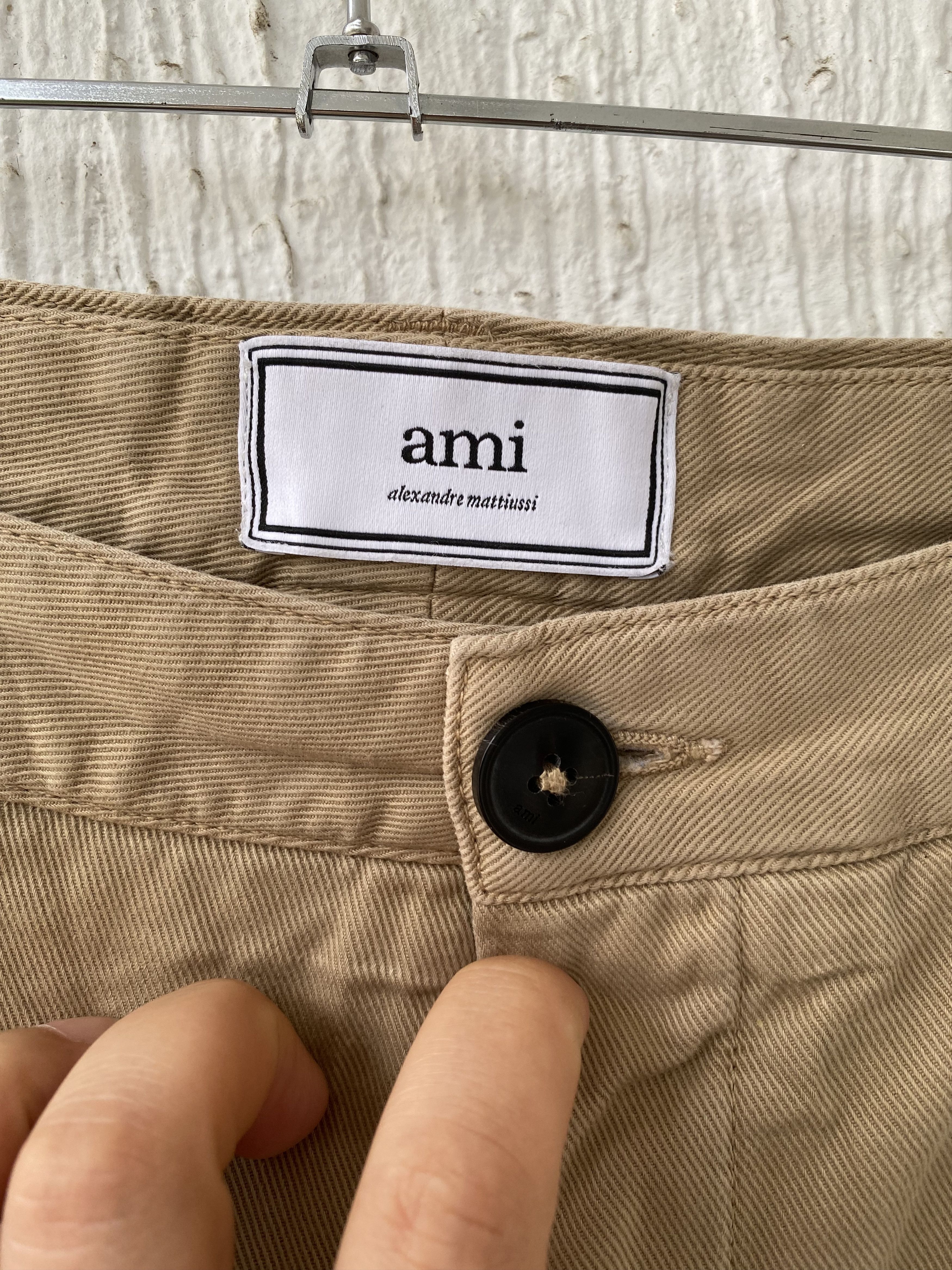 AMI Beige Chino Trousers Size US 34 / EU 50 - 3 Thumbnail