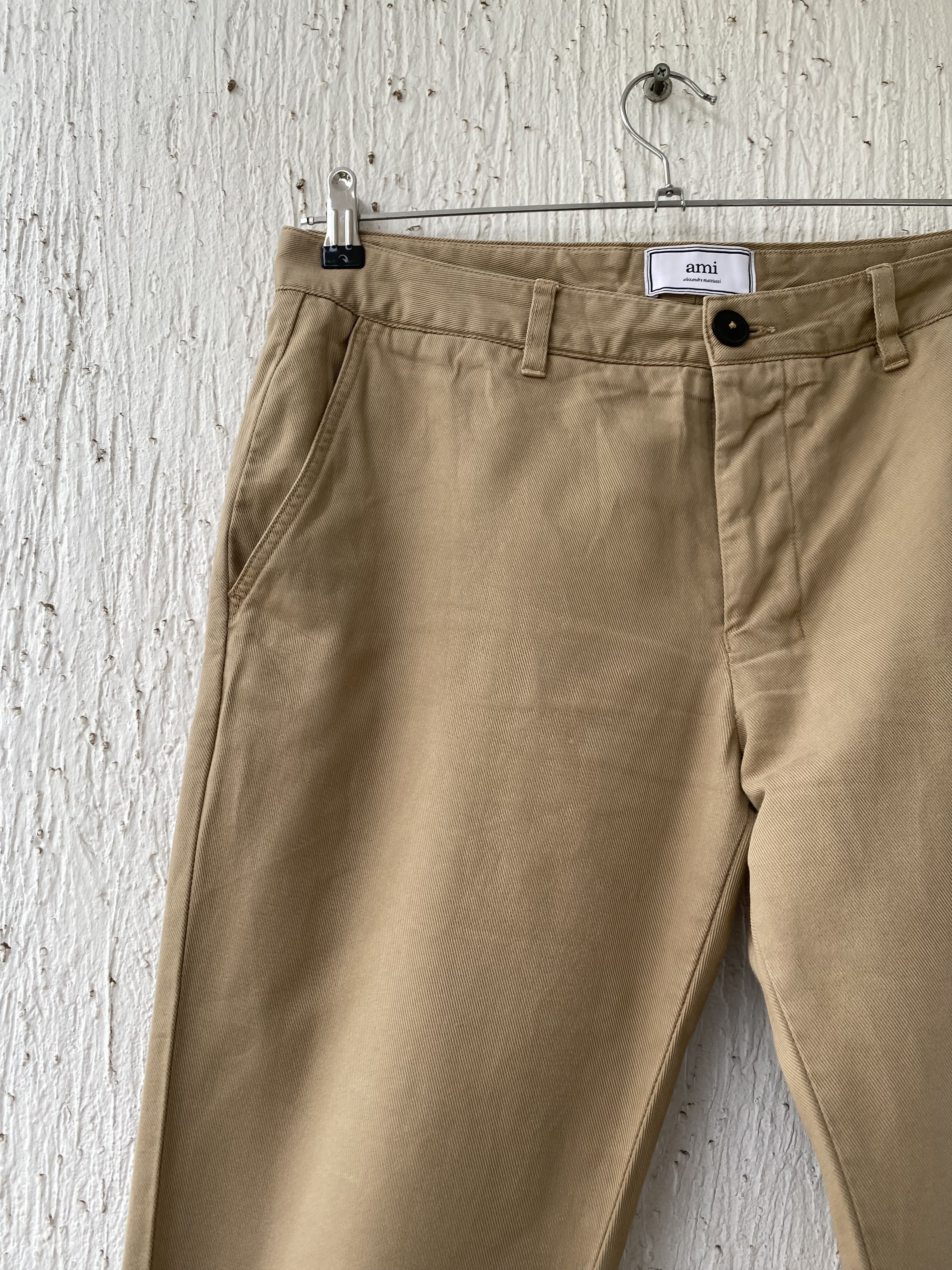 AMI Beige Chino Trousers Size US 34 / EU 50 - 2 Thumbnail