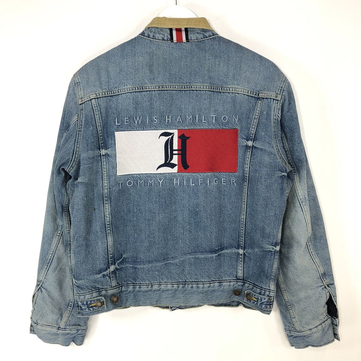 Lewis hamilton tommy hilfiger denim jacket online